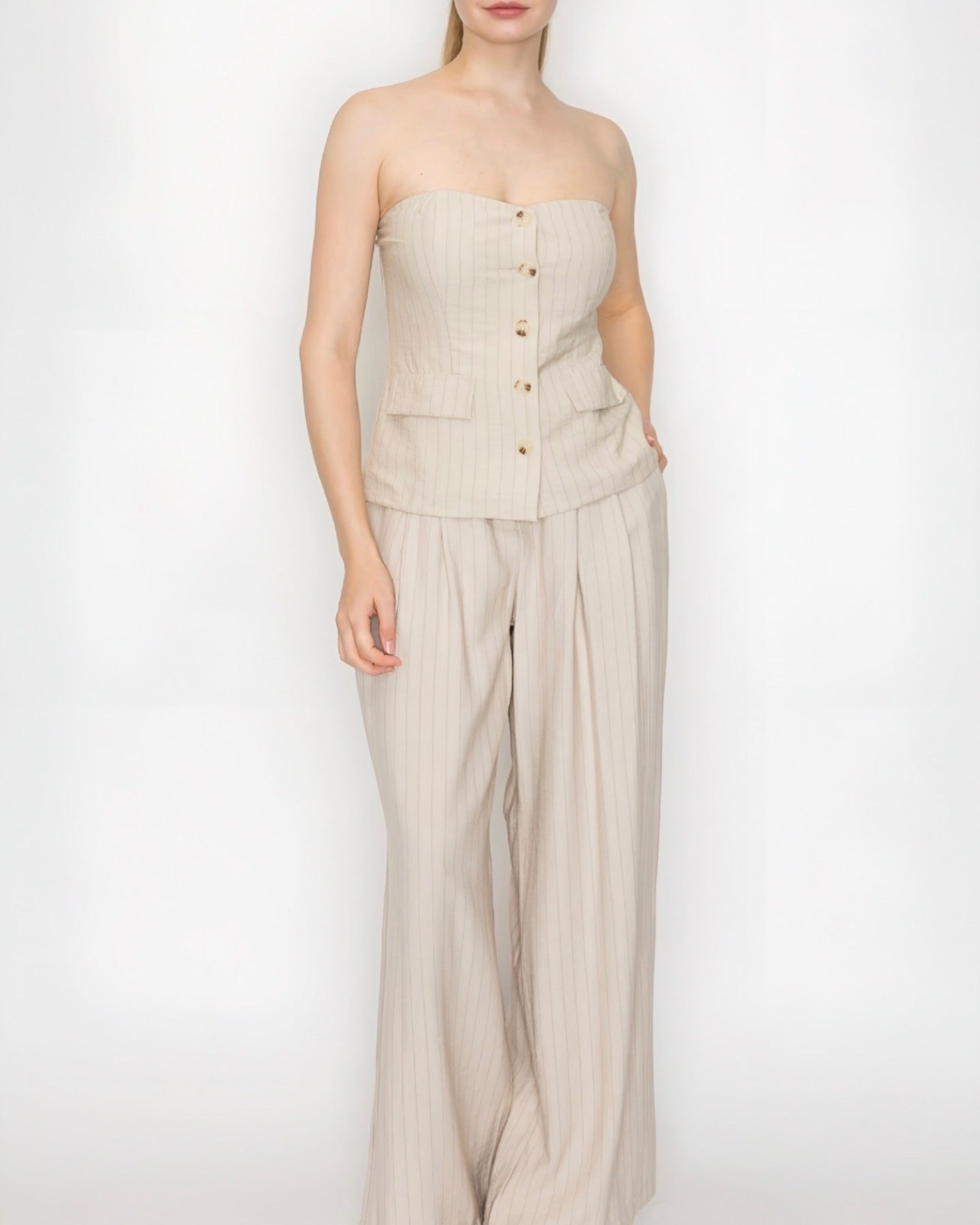 Tube Top Pant Set