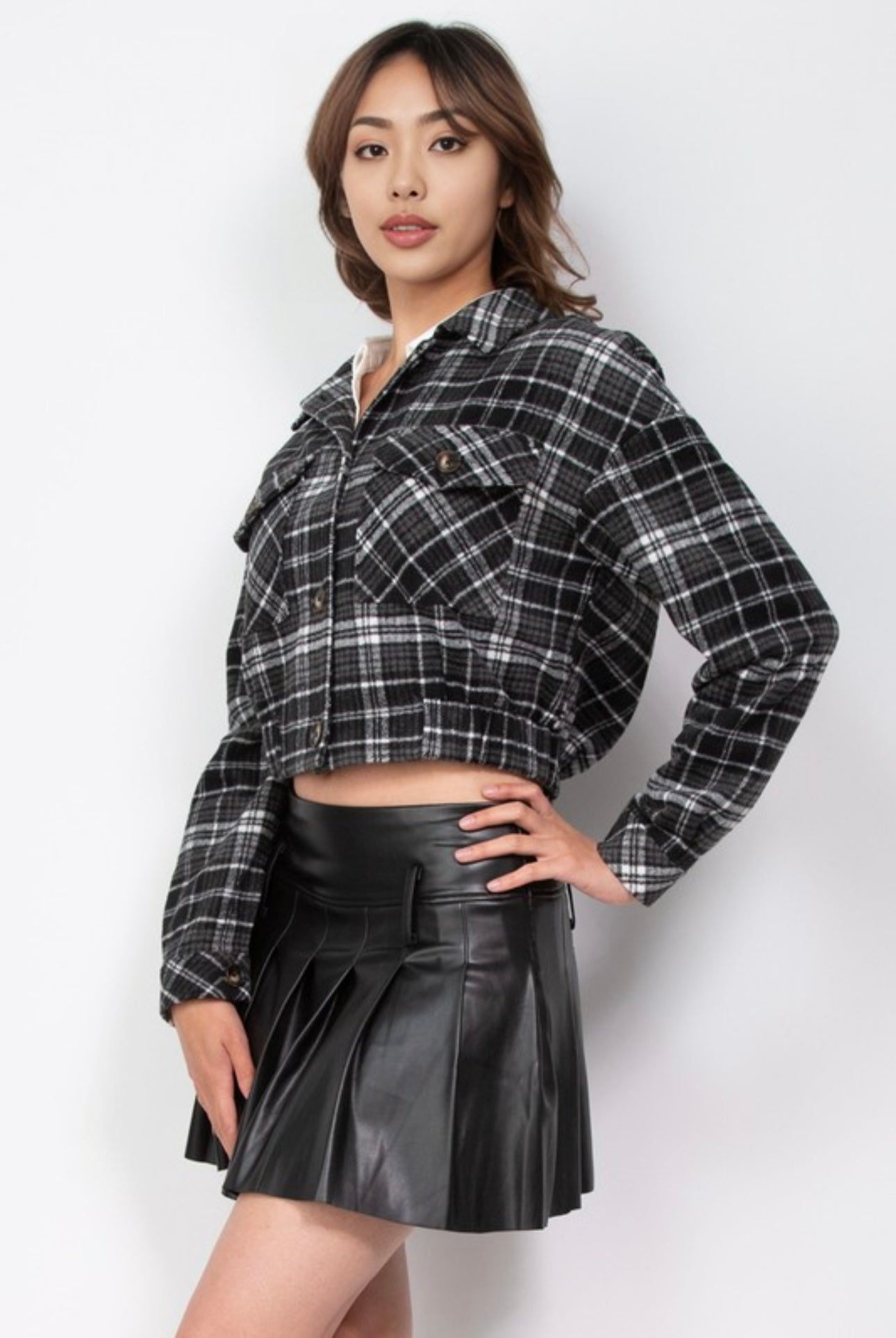 Cropped Felt Flannel