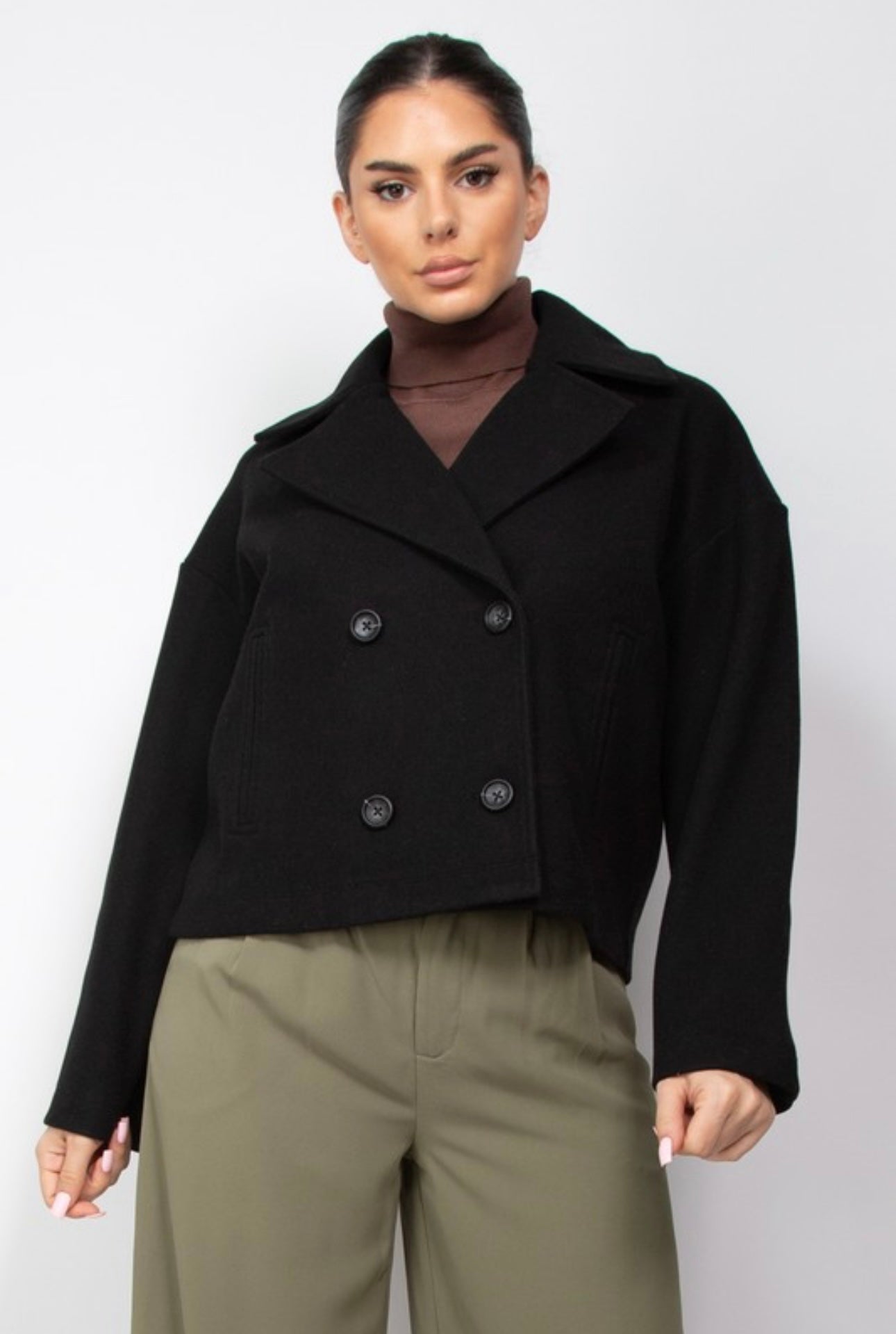 Crop Peacoat