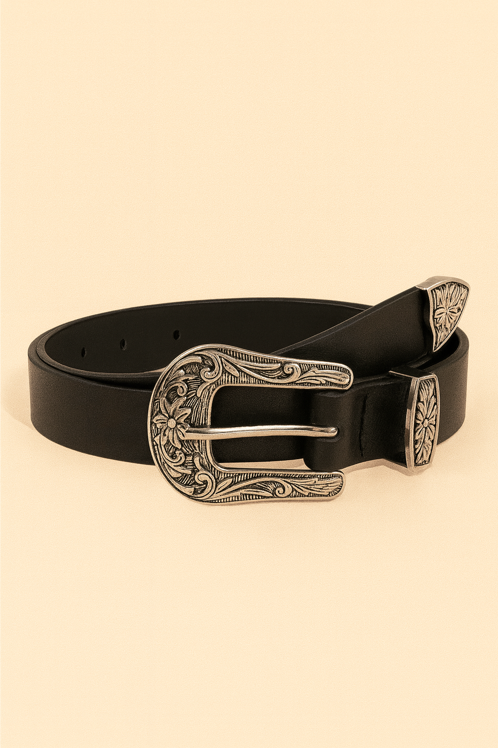 Aged Western Buckle Belt