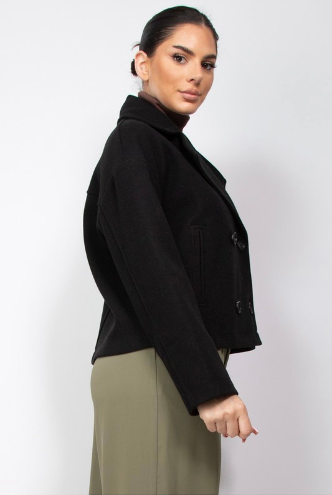 Crop Peacoat
