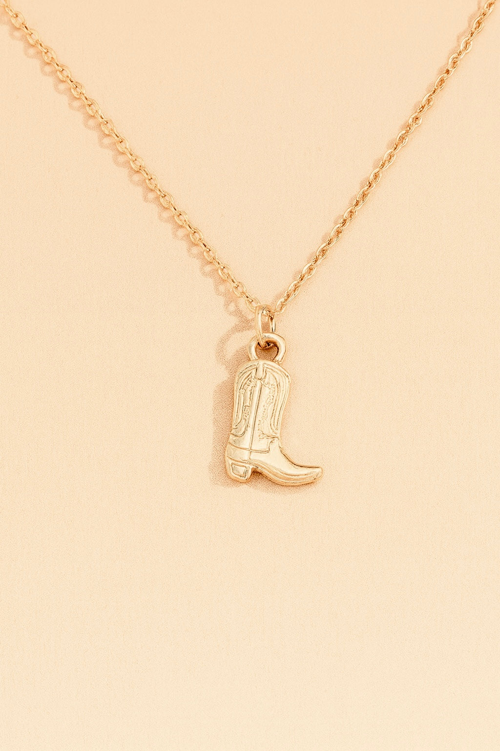 Solo Cowgirl Boot Necklace