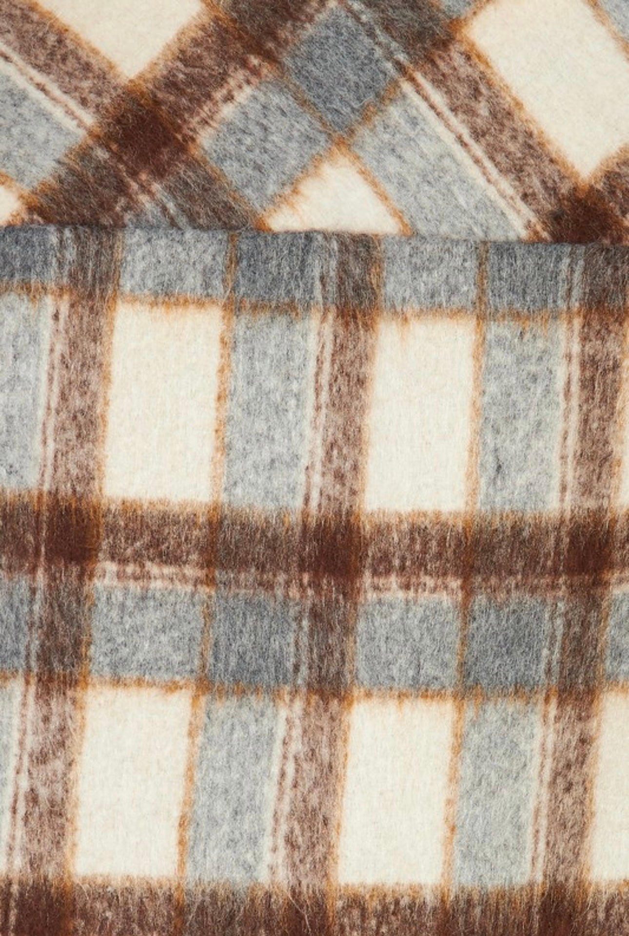 Soft Thick Plaid Button Shacket