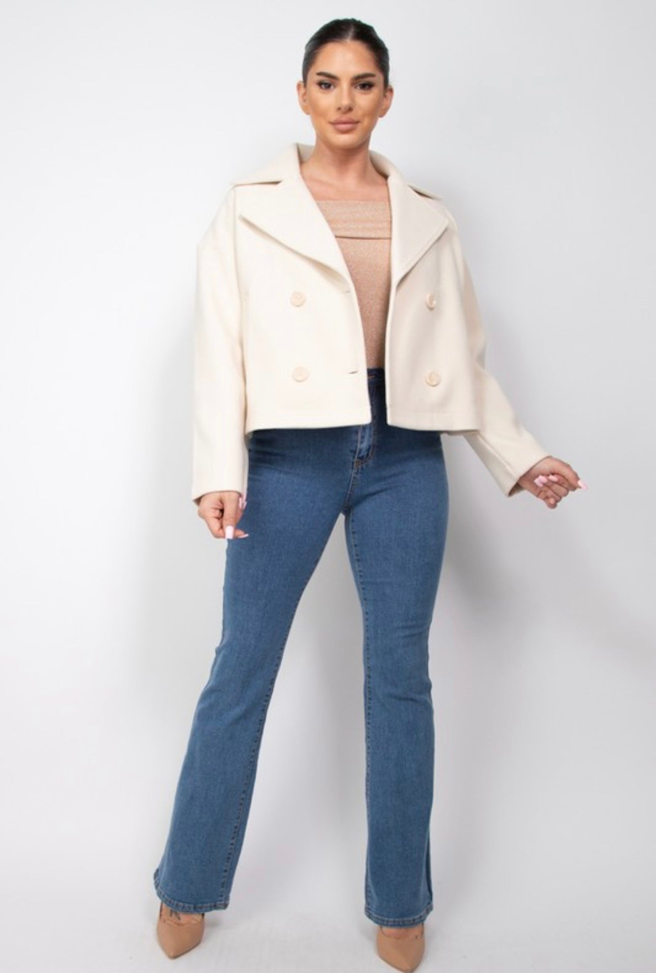 Crop Peacoat