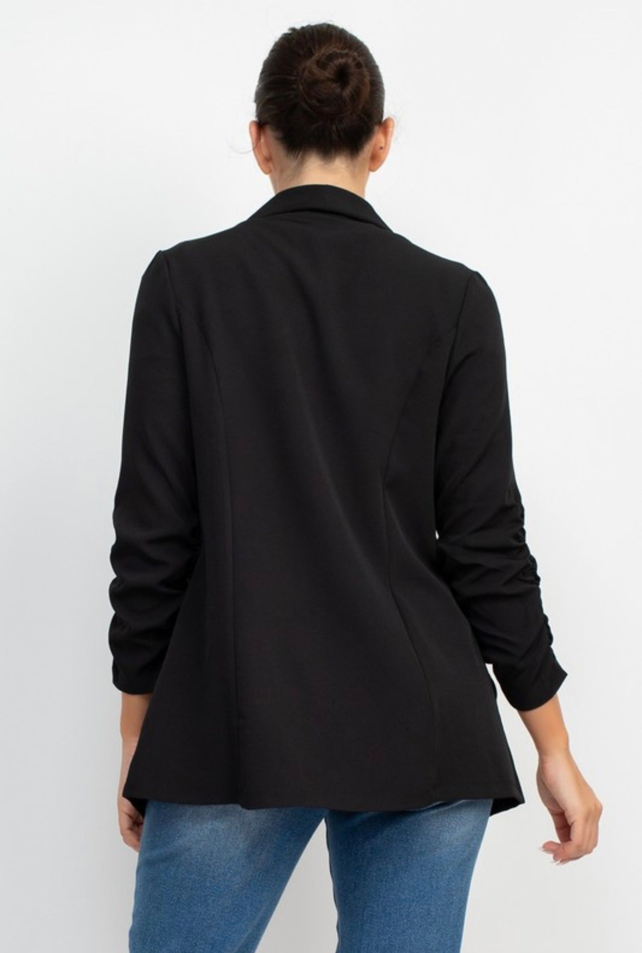 Scrunch Sleeve Blazer