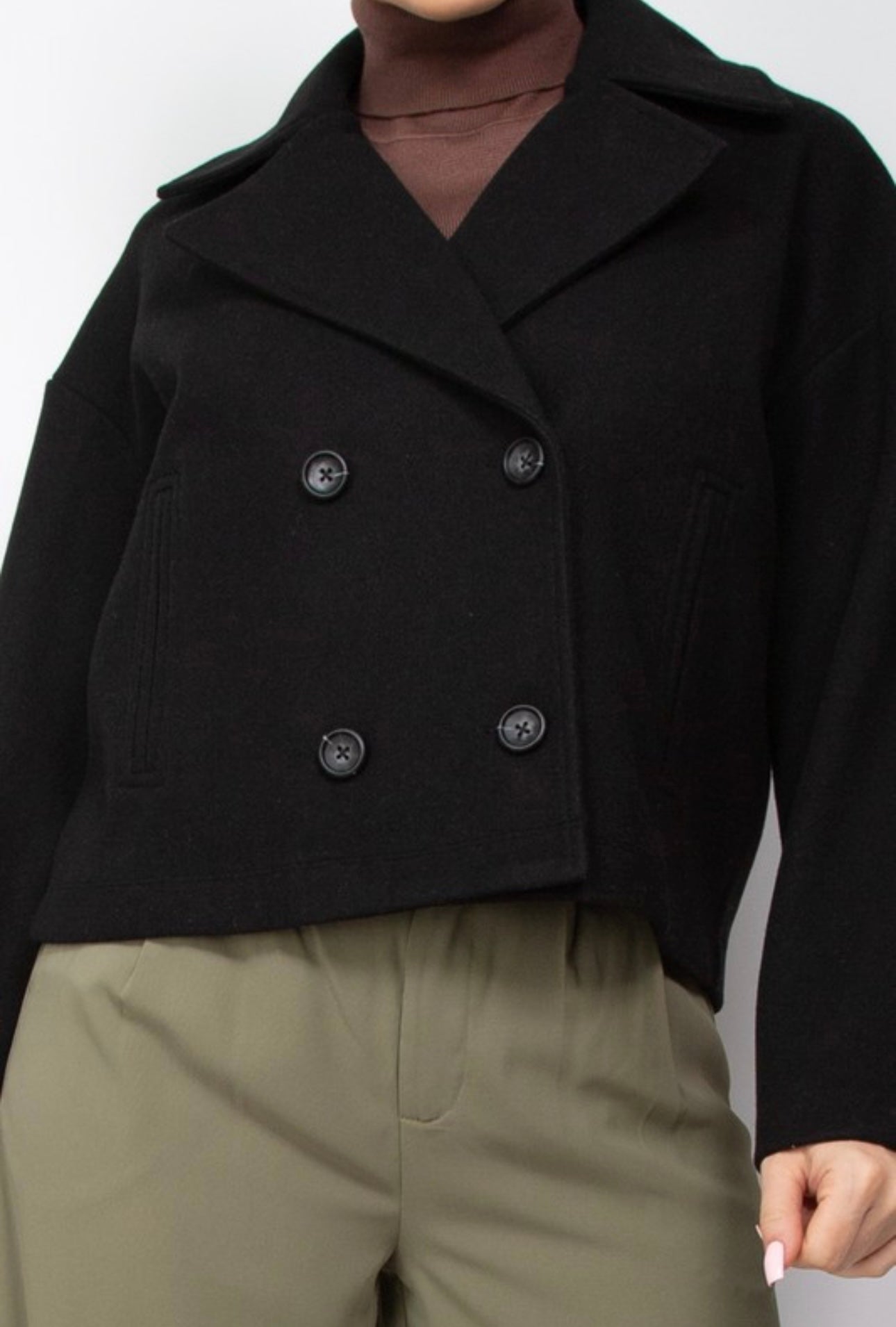 Crop Peacoat