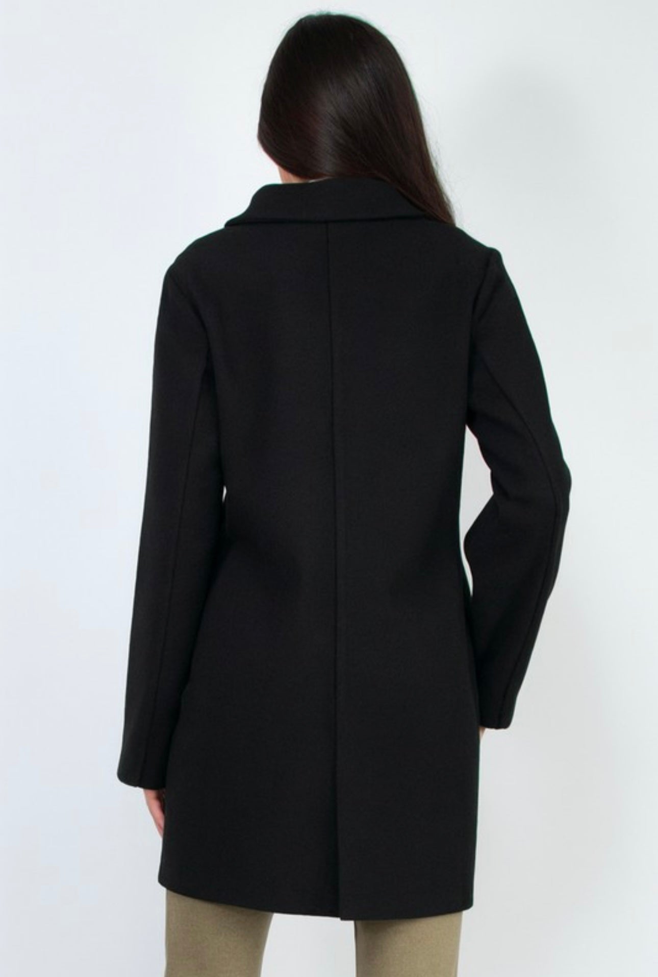 Felt Peacoat Double Breasted