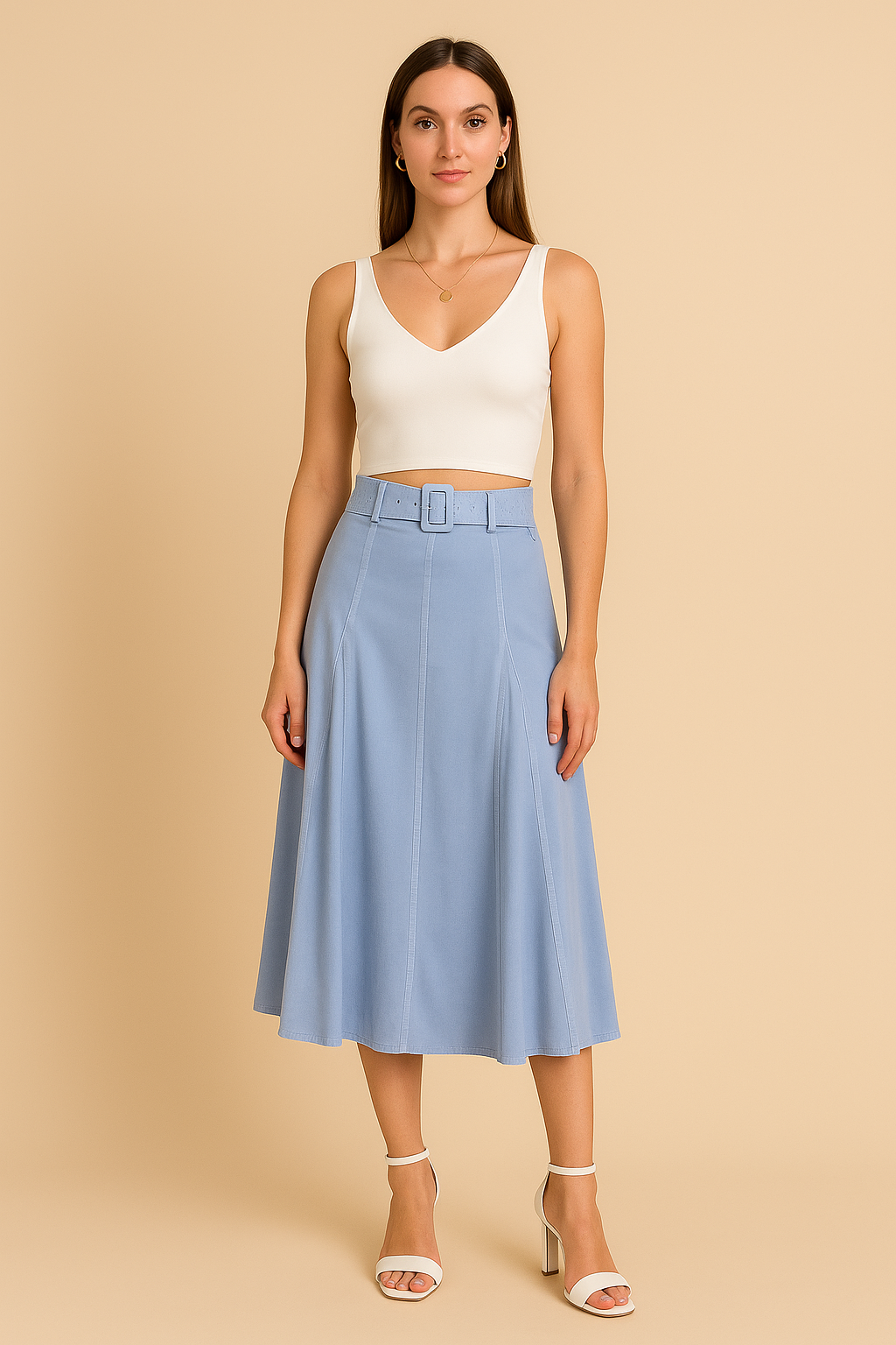 Maxi Buckle Skirt