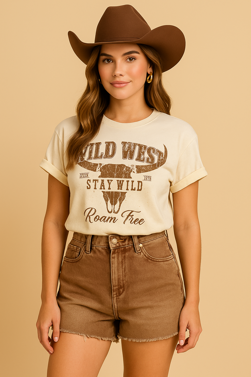 Wild West Stay Wild Roam Free Graphic Tee