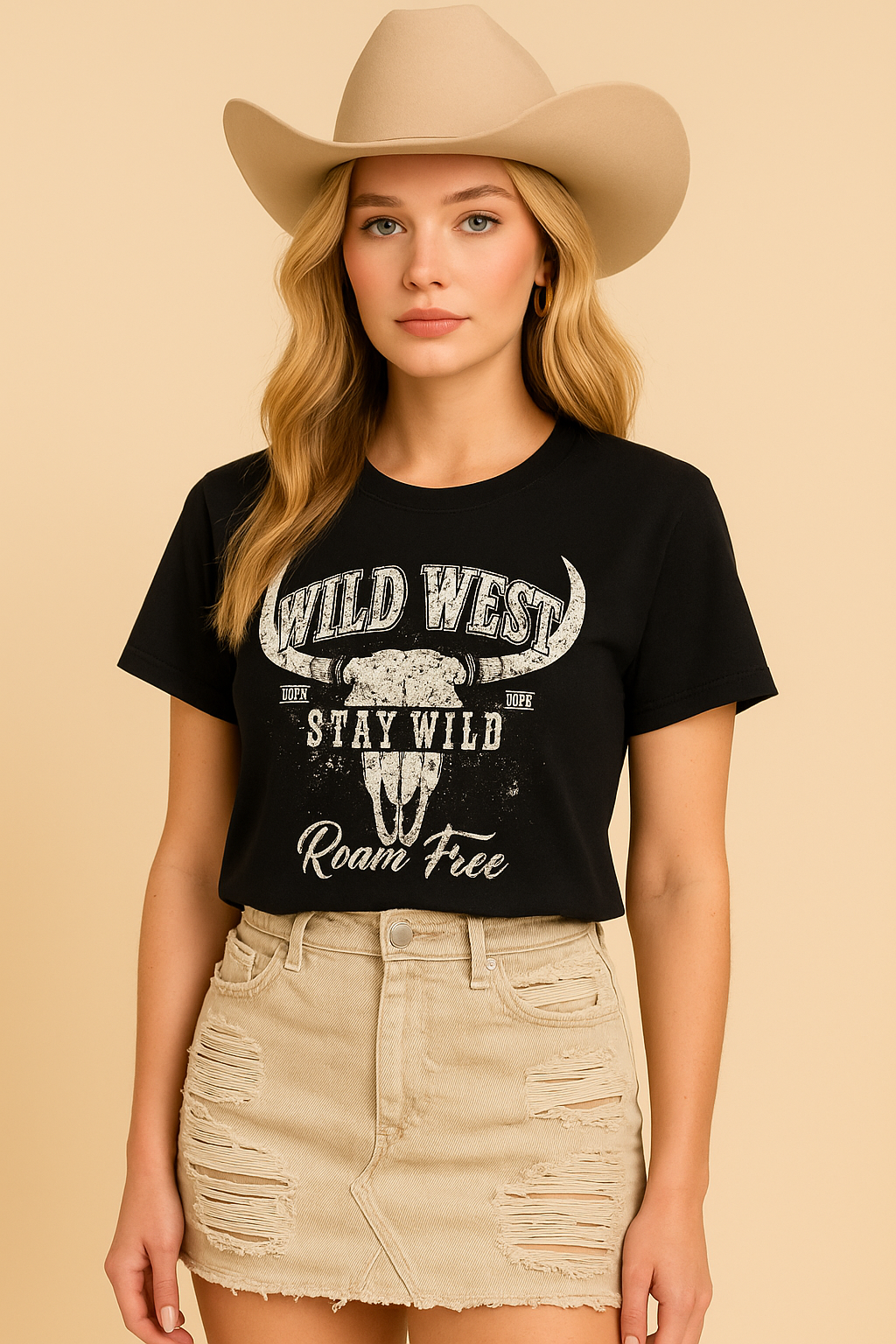 Wild West Stay Wild Roam Free Graphic Tee