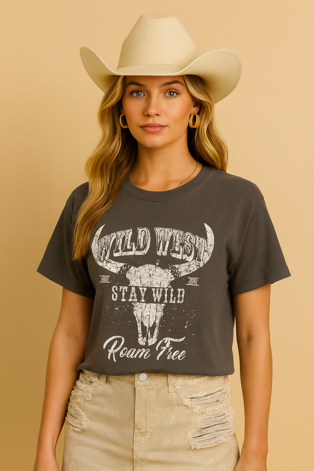 Wild West Stay Wild Roam Free Graphic Tee