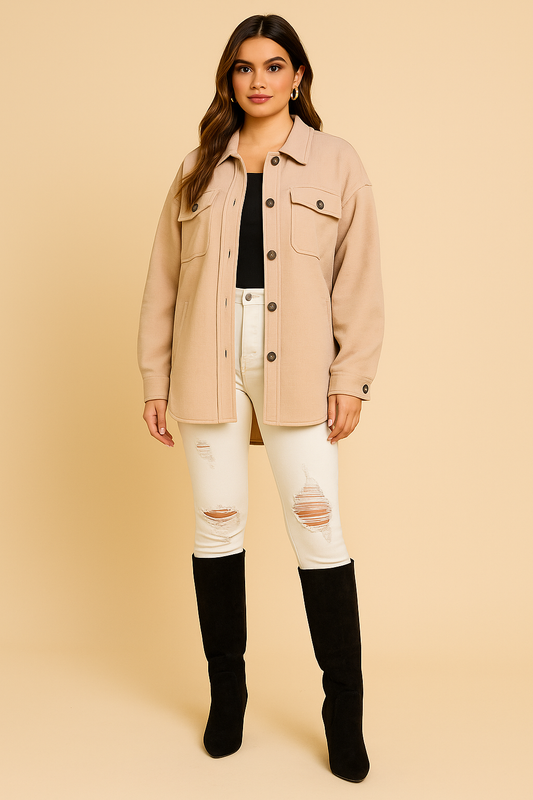 Slouchy Waffle Knit Flannel