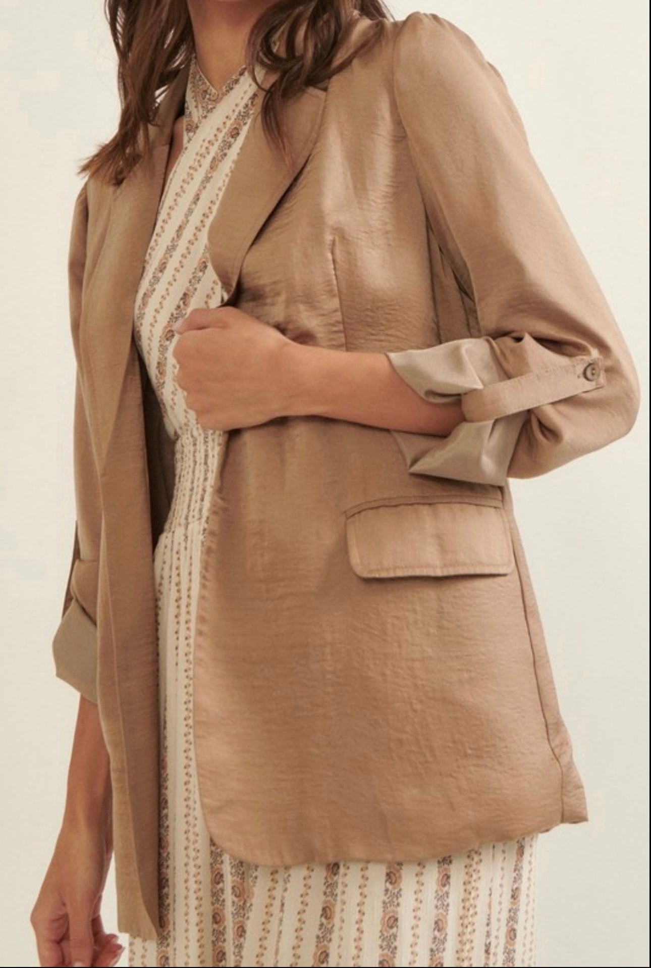 Satin Flow Blazer
