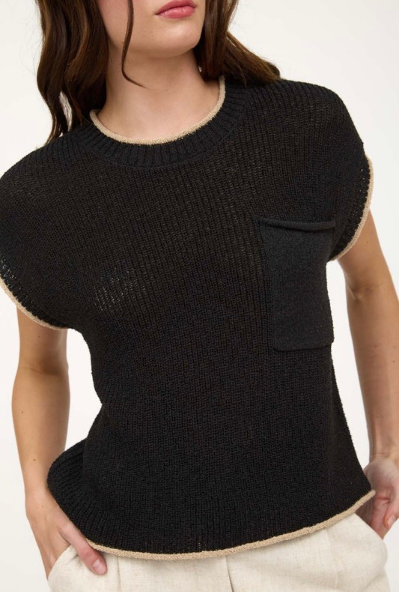 Short-Sleeve Knitted Shirt
