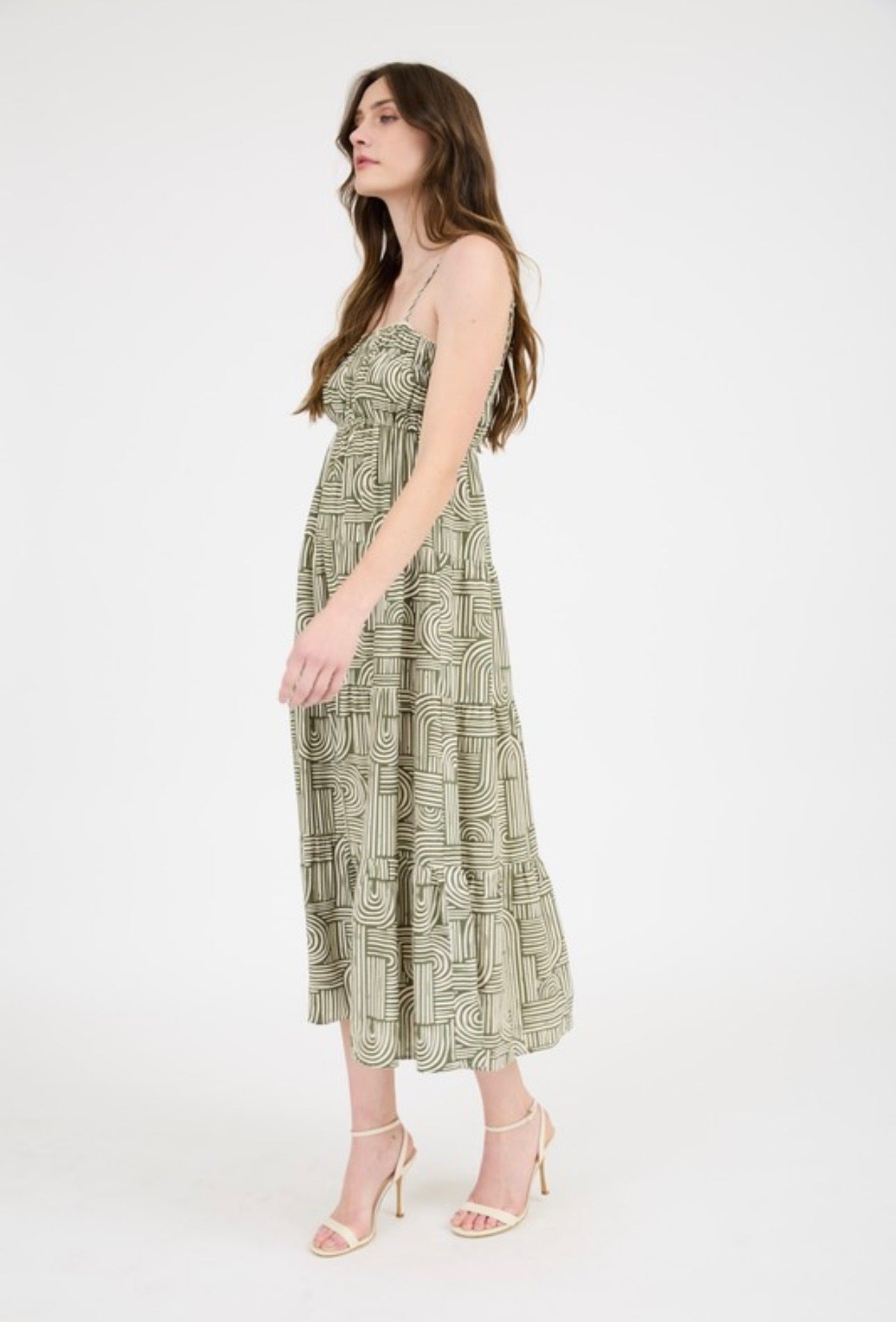Long Abstract Summer Dress