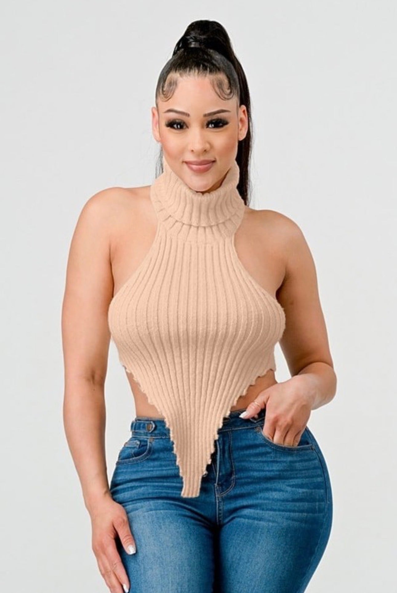 Turtleneck Sweater Sexy Top