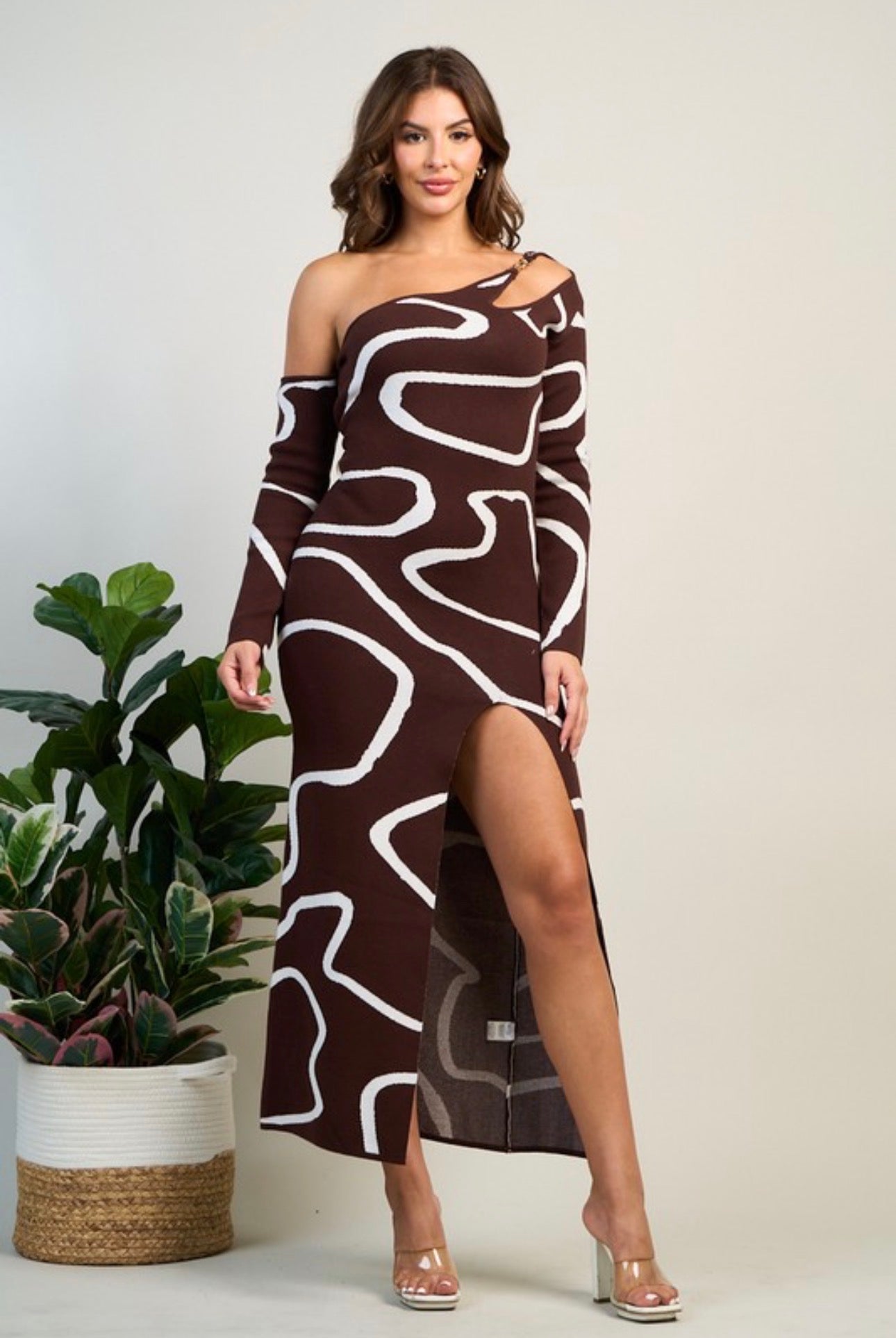 Maxi Swirl Sweater Dress