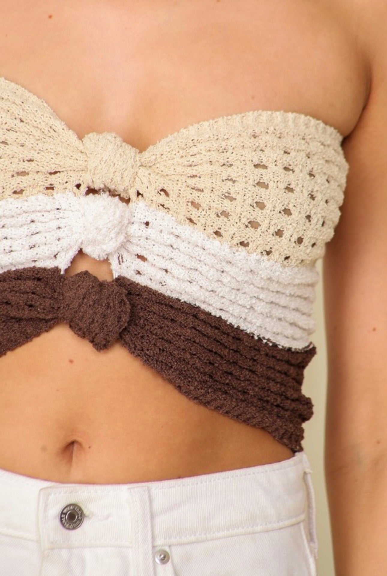 Tri-Neutral Crochet Bandeau