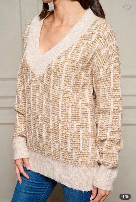 V-neck sweater