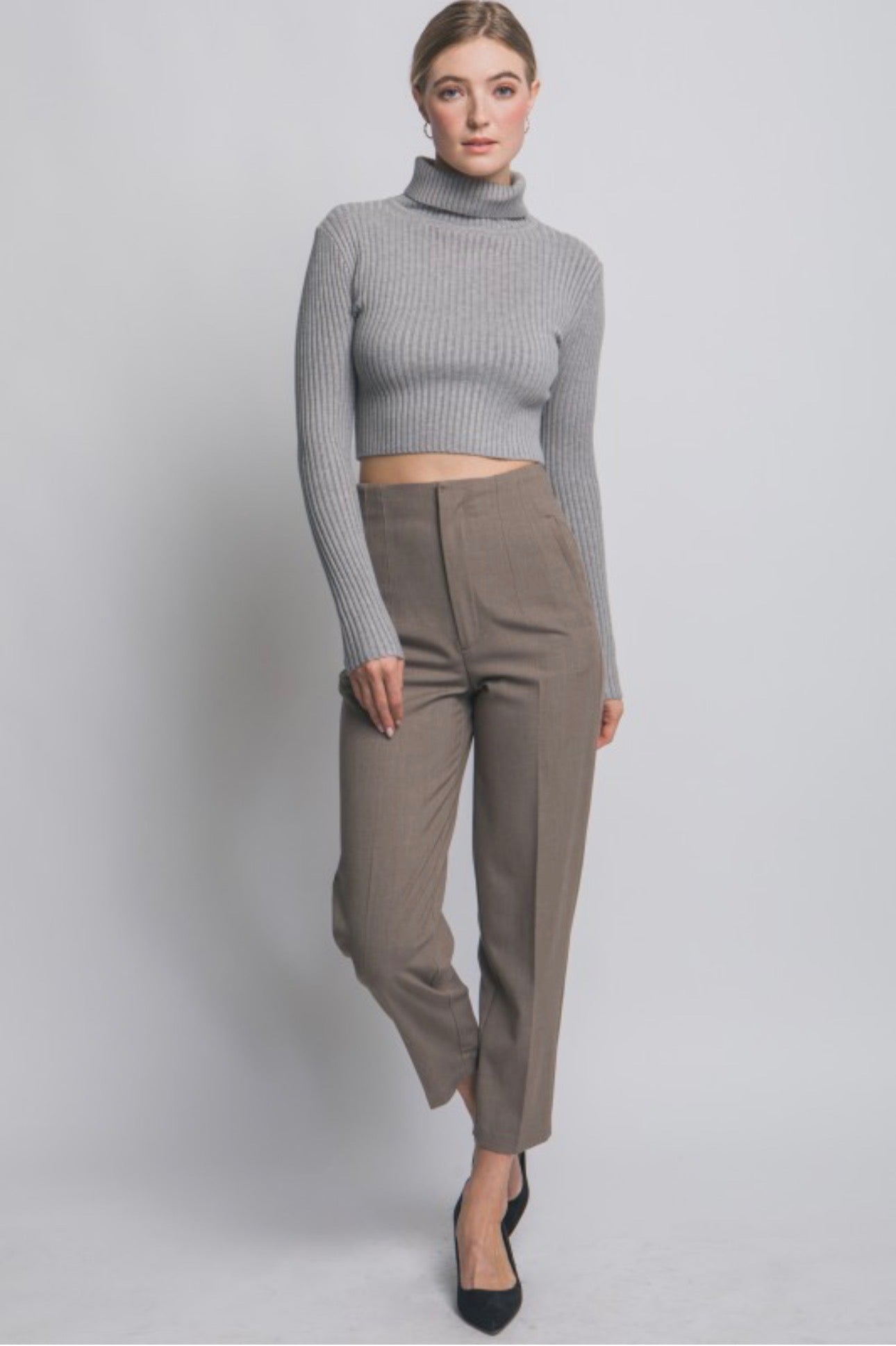 Cropped Turtleneck