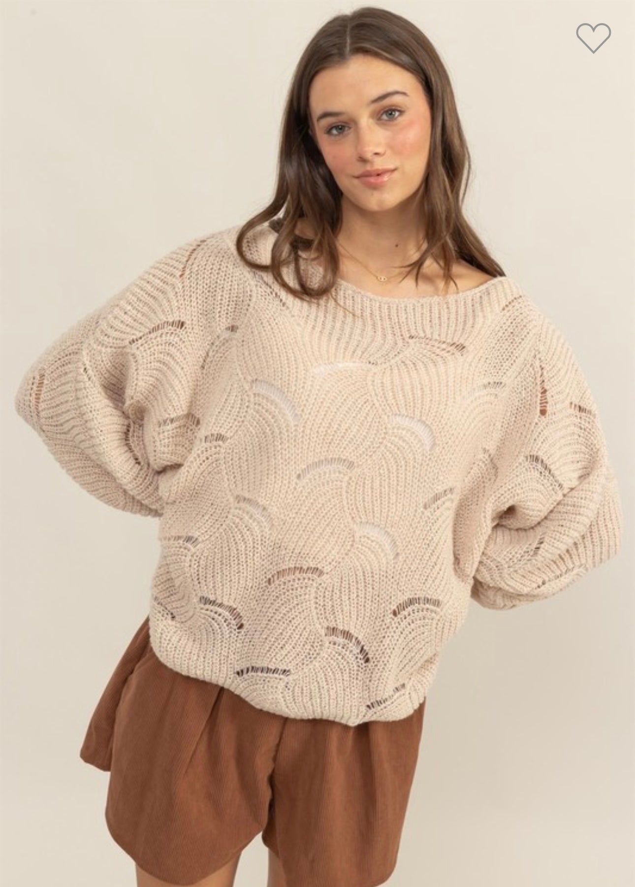 Drop Neckline Sweater