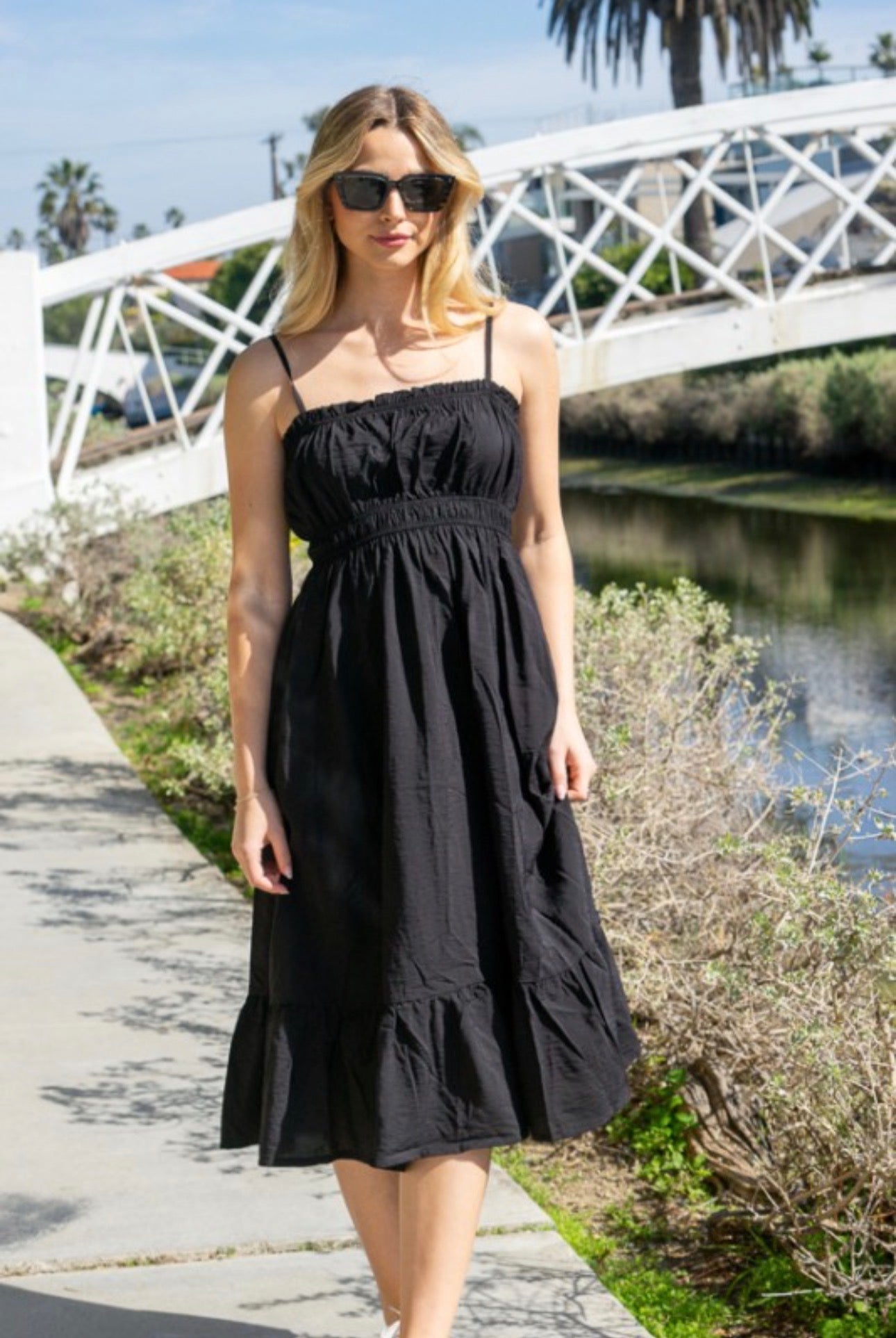 Smocked Tank Midi Dress