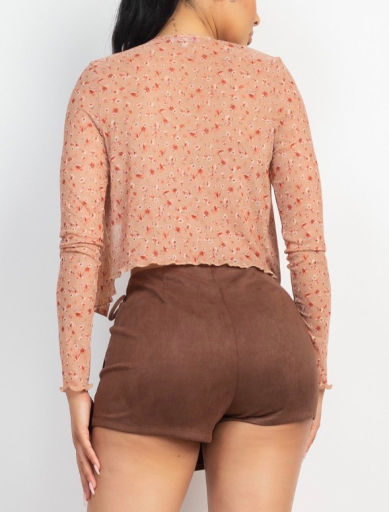 Two Piece Mesh Cardigan/Tank Top