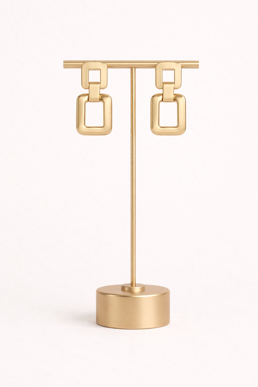 Square Gold Hinge Earrings