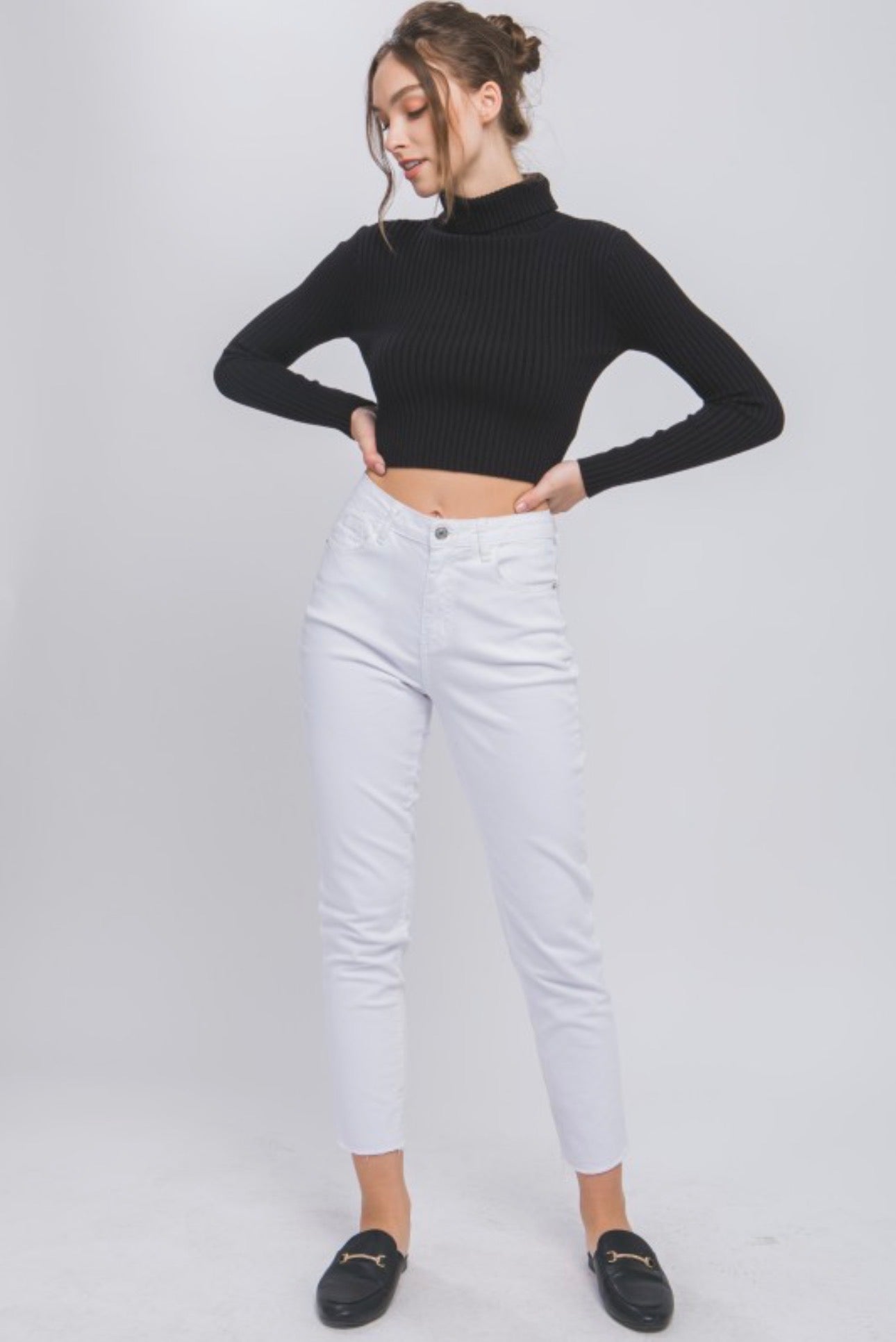 Cropped Turtleneck