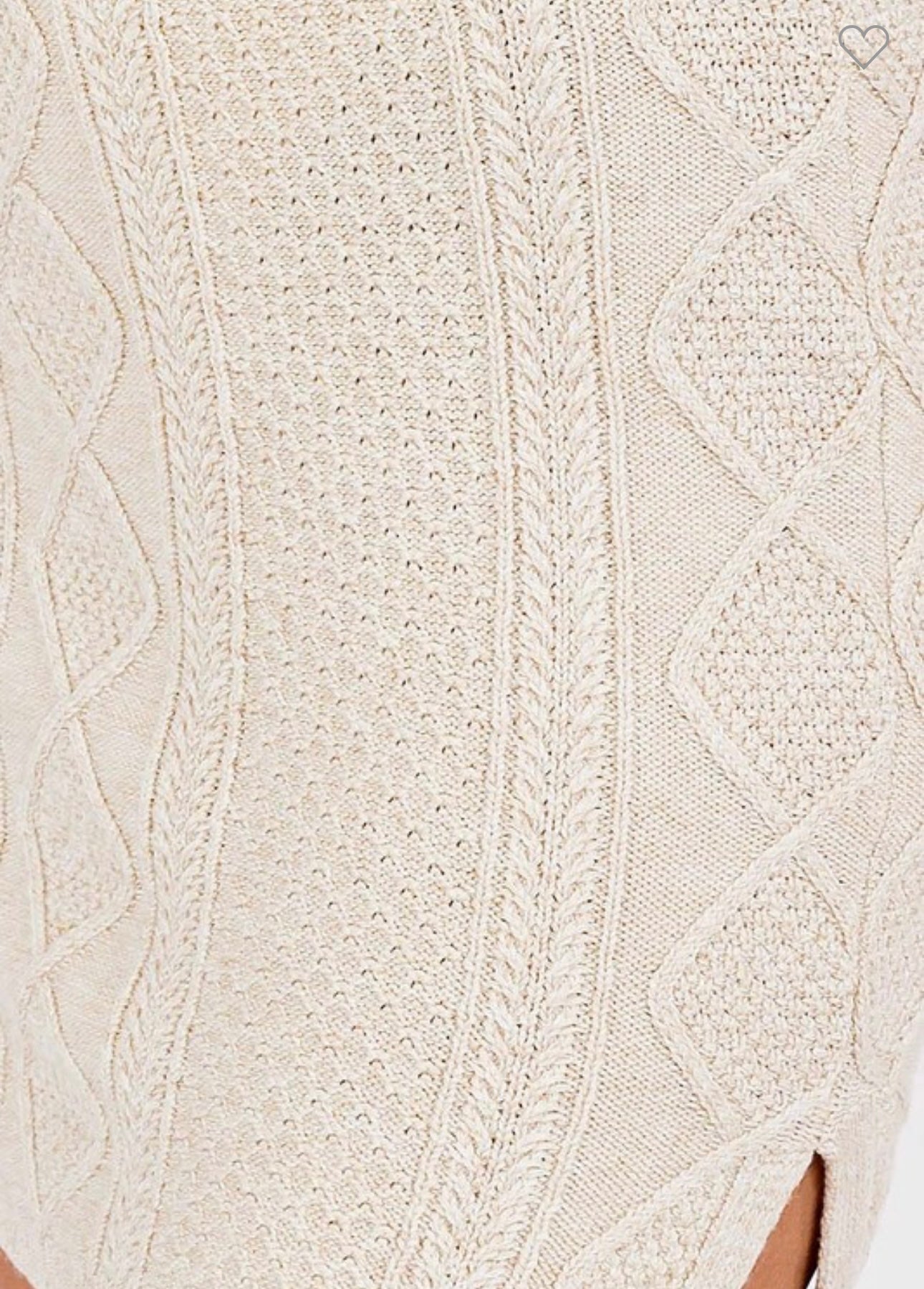Slit Knit Mini Skirt