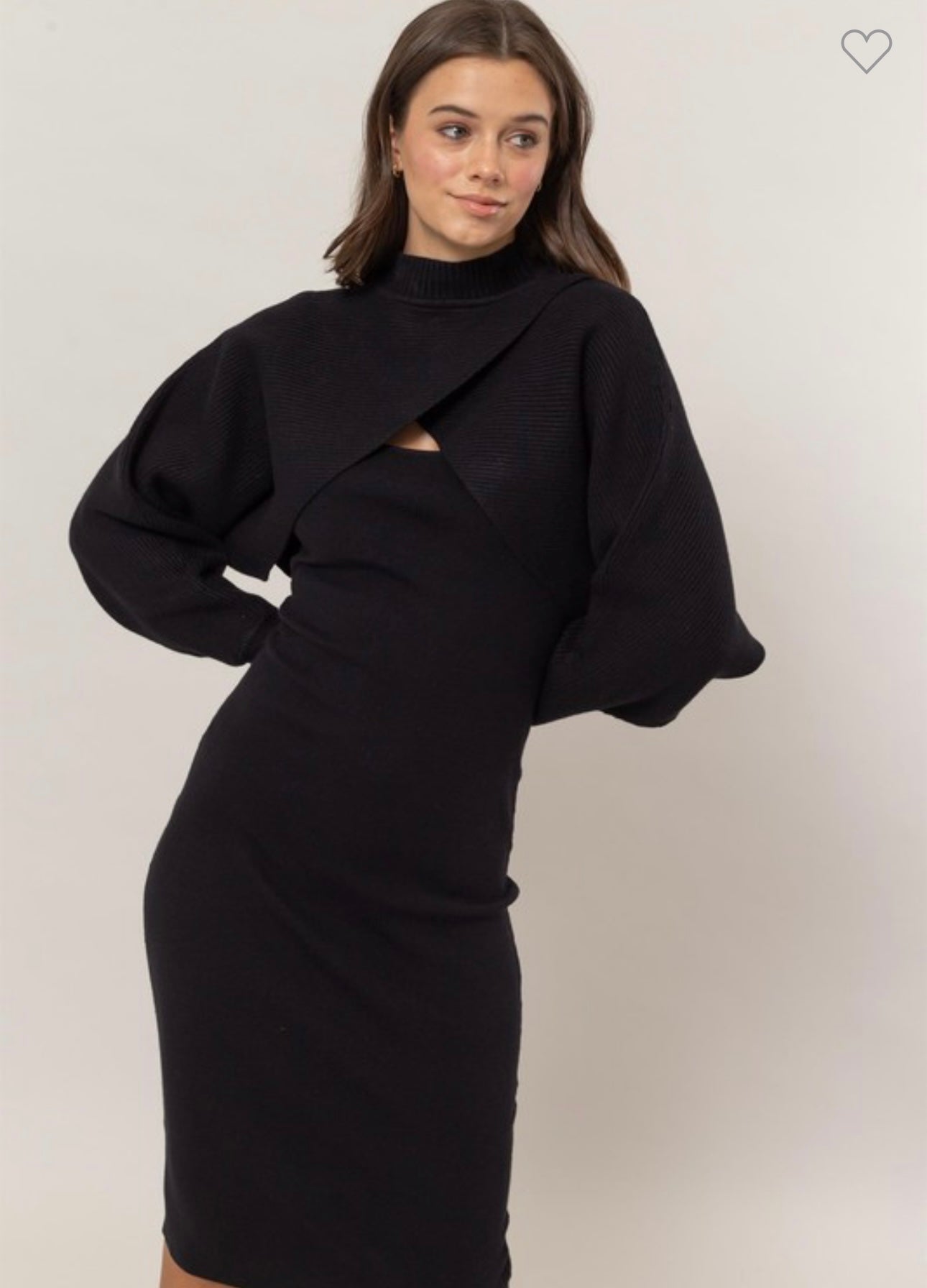 Two Piece Knitted Sweater Dress
