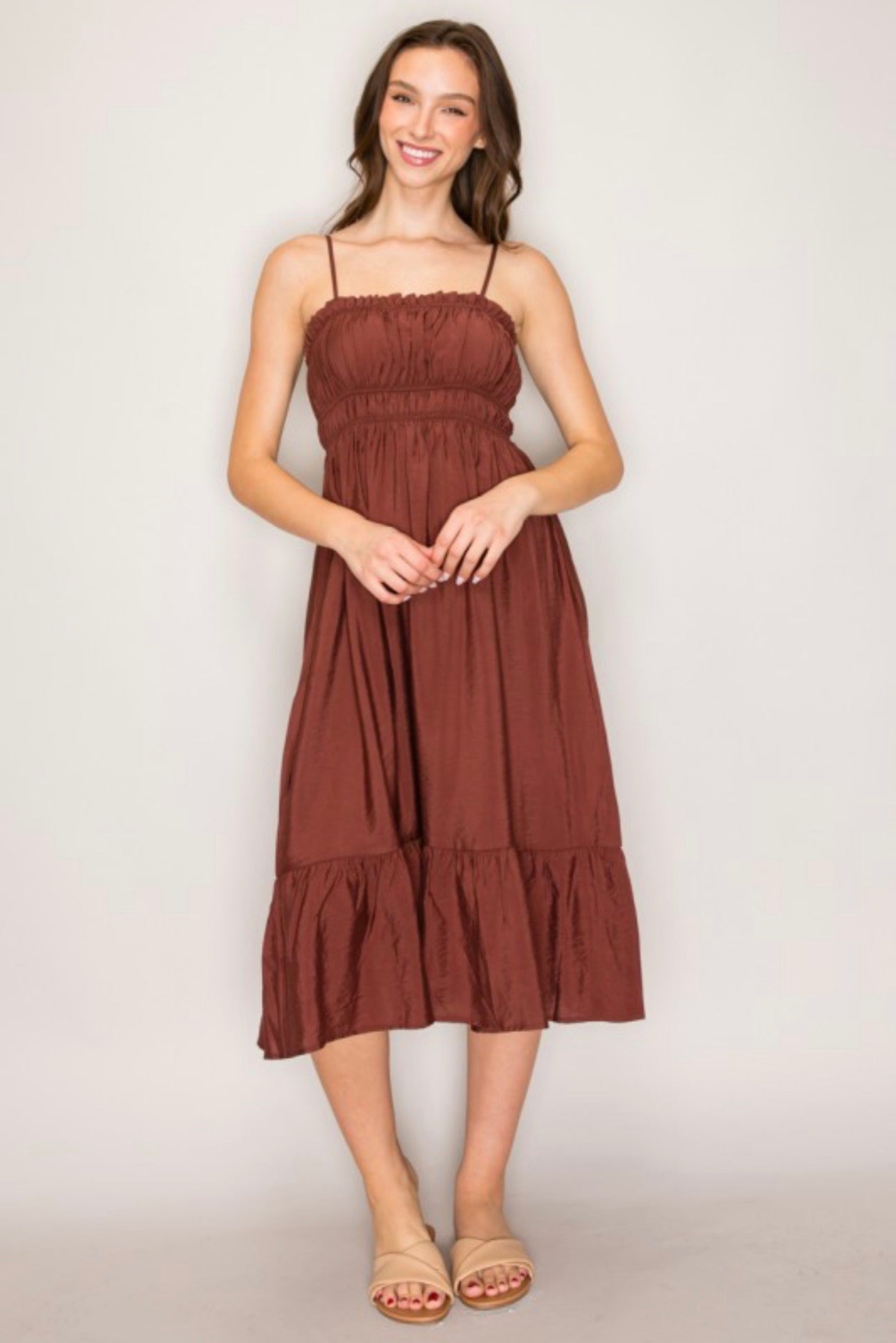 Smocked Tank Midi Dress