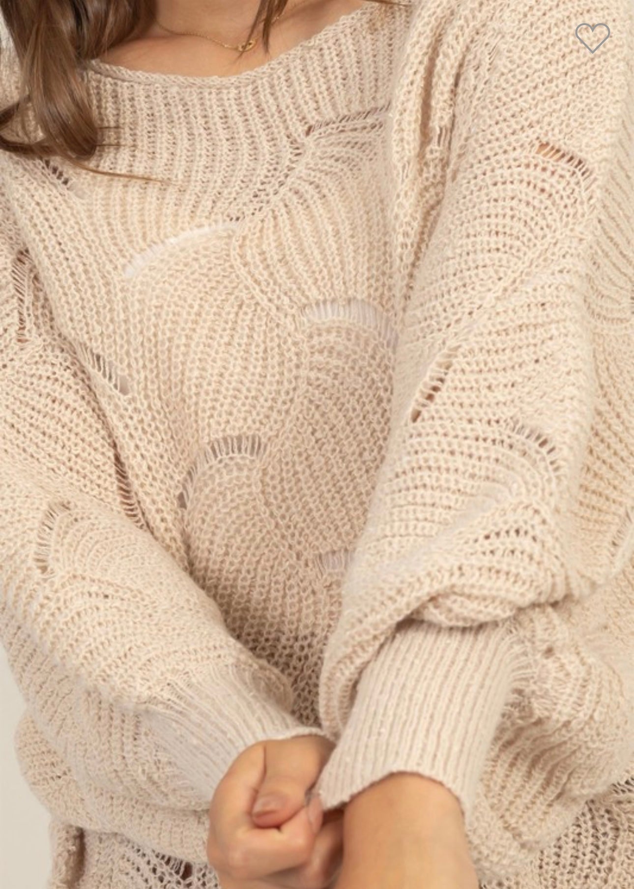 Drop Neckline Sweater
