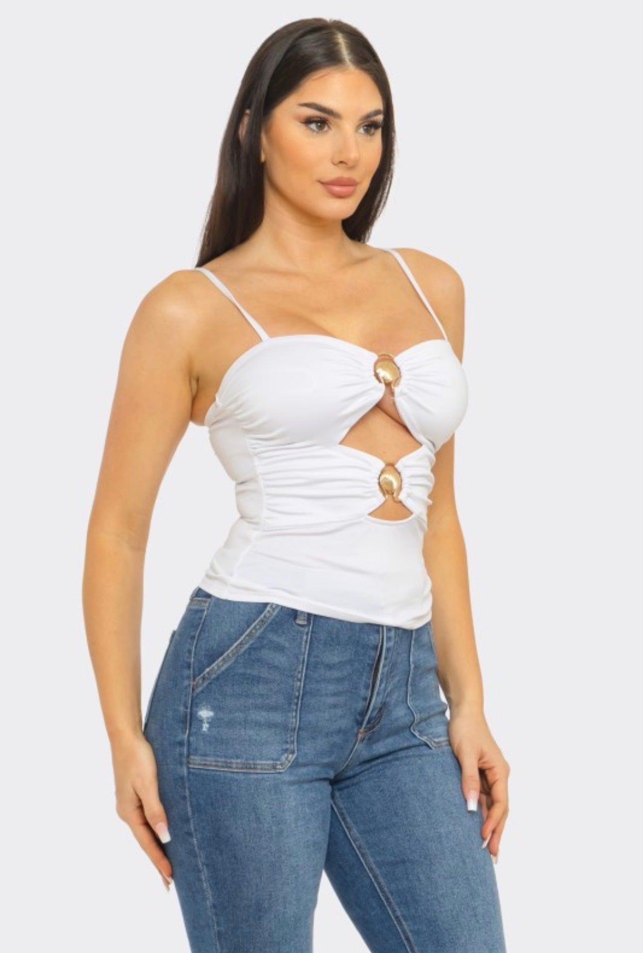 Seashell Cutout Tank Top
