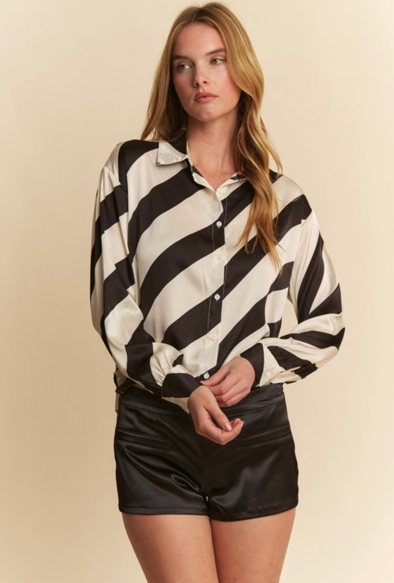 Stripped Button-Up
