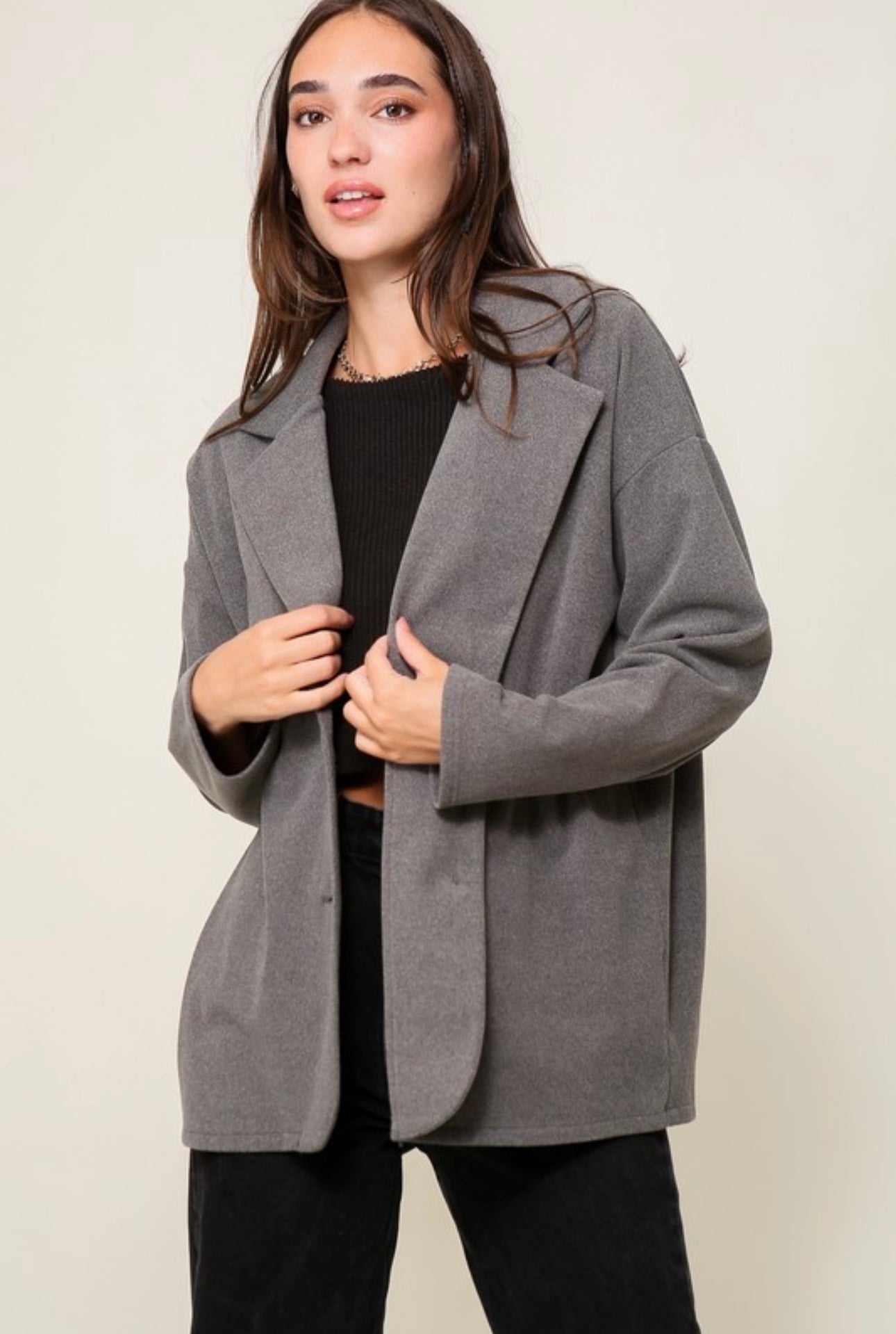Soft Felt Blazer