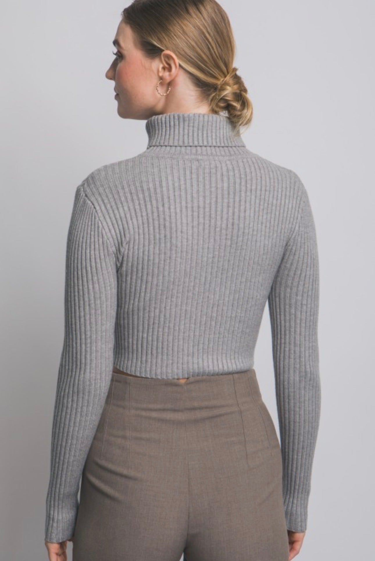 Cropped Turtleneck
