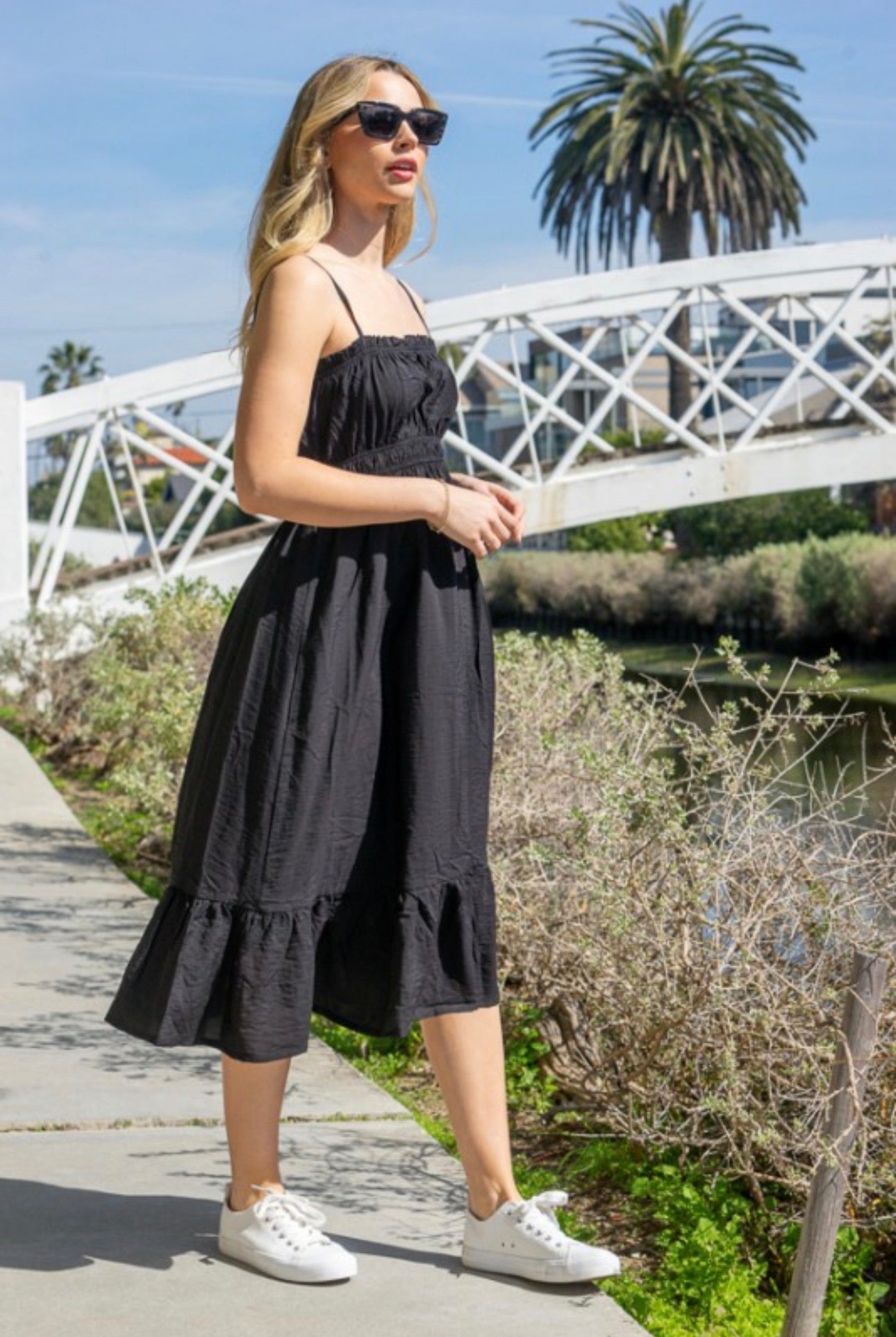 Smocked Tank Midi Dress