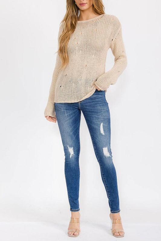 Boho Oversized Wide Knit Sweater