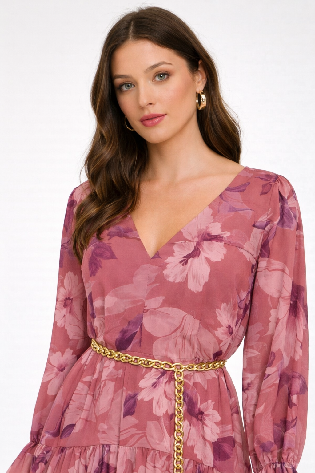 Floral V-Neck Dress