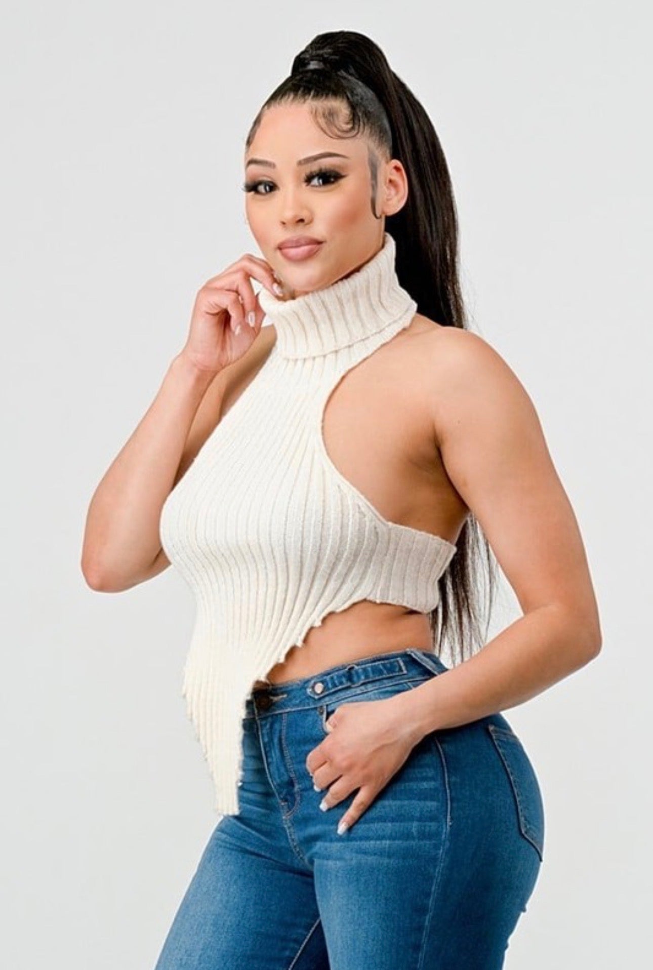 Turtleneck Sweater Sexy Top