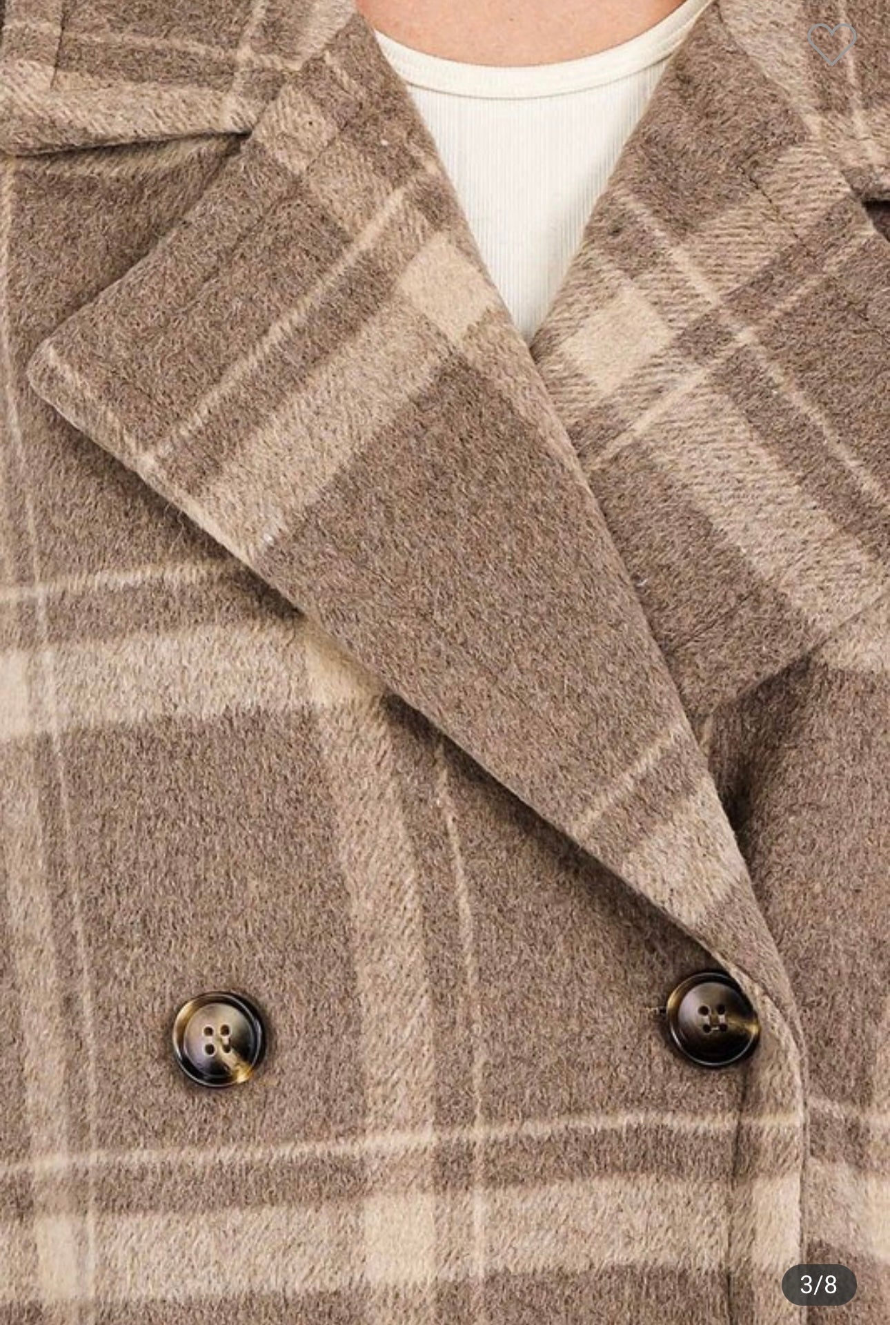 Plaid Peacoat