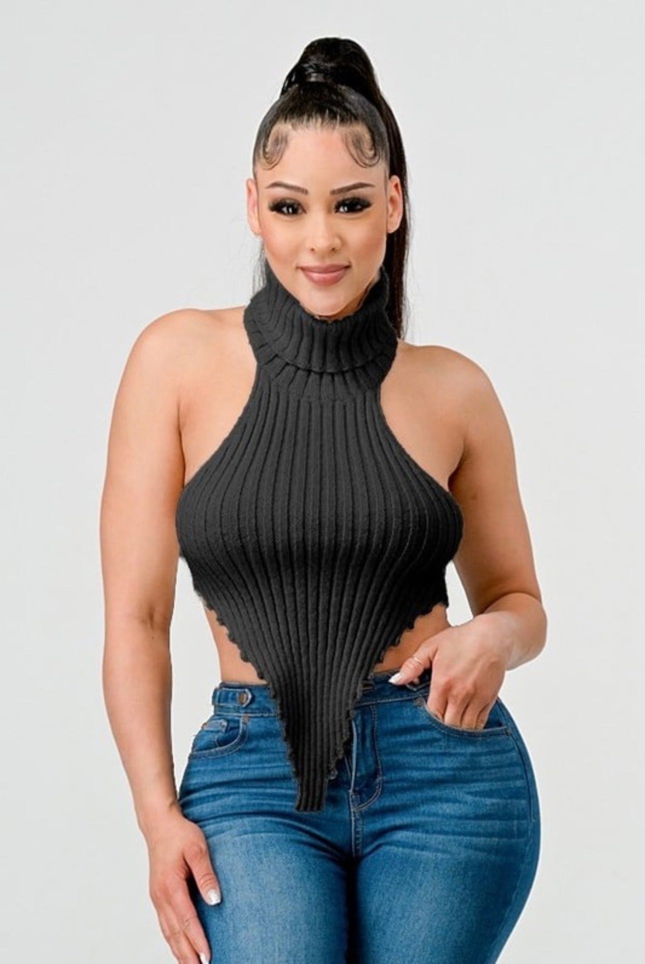 Turtleneck Sweater Sexy Top