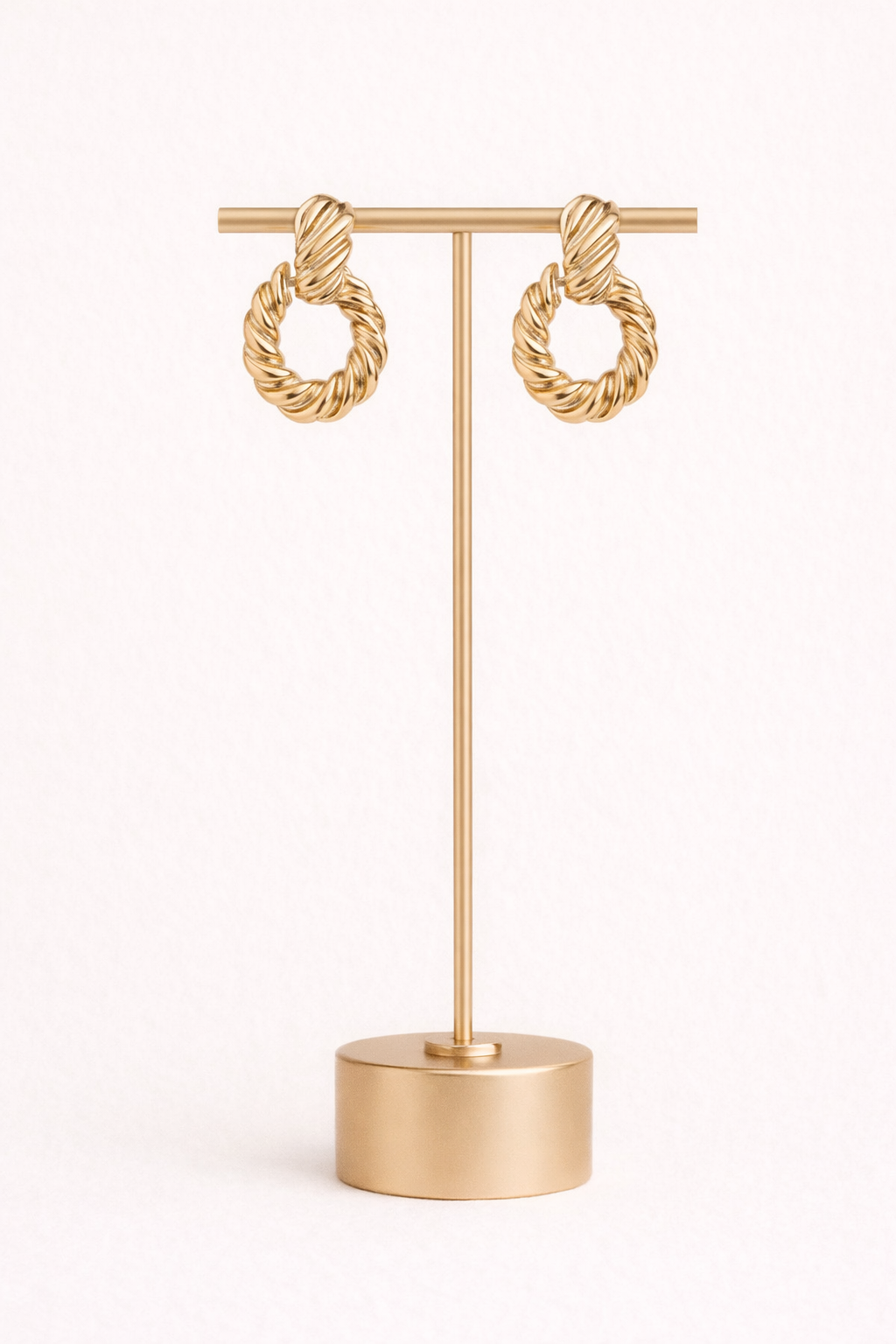 Twist Hinge Gold Boho Earrings