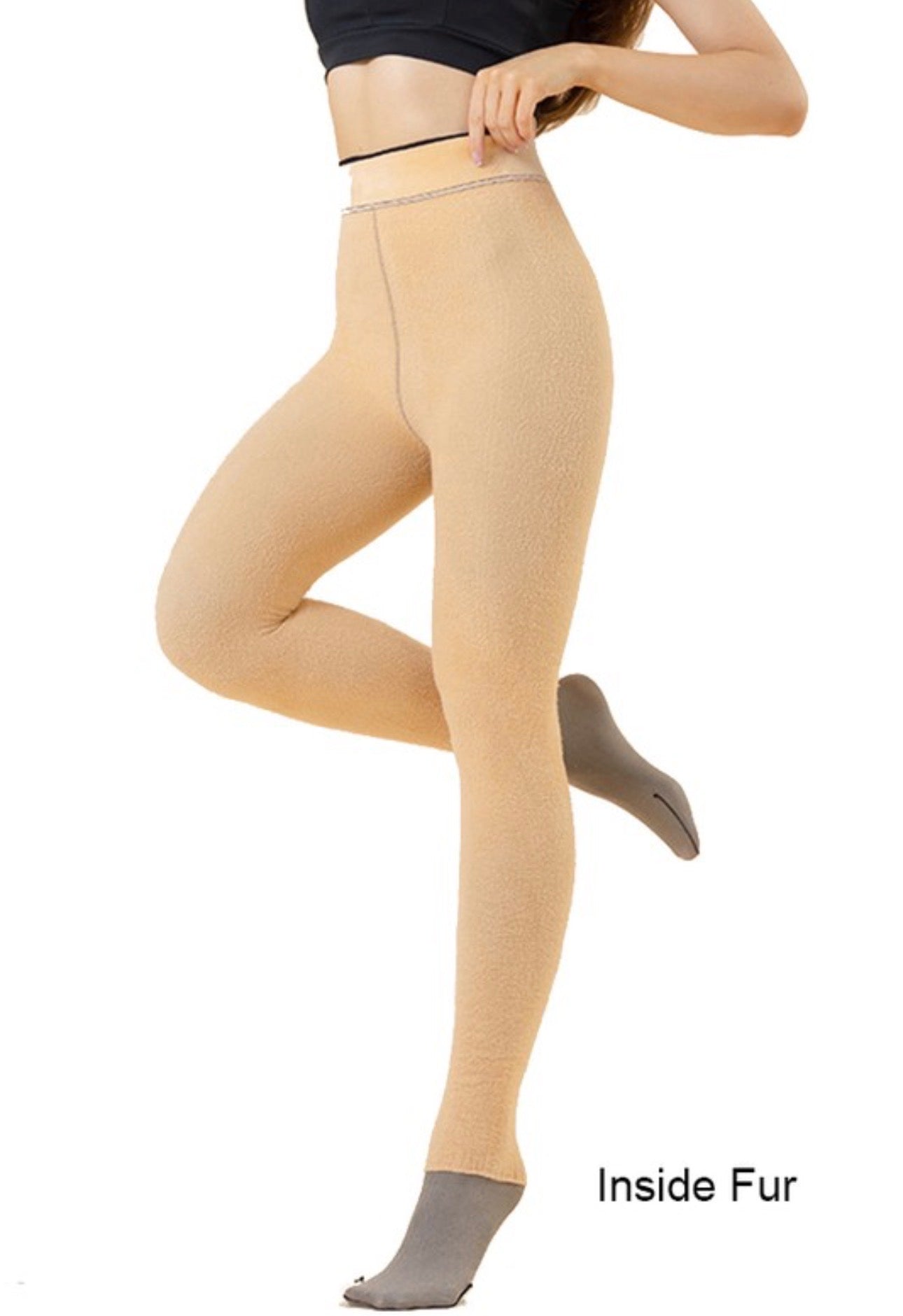 Fleece Lined Leggings Footed