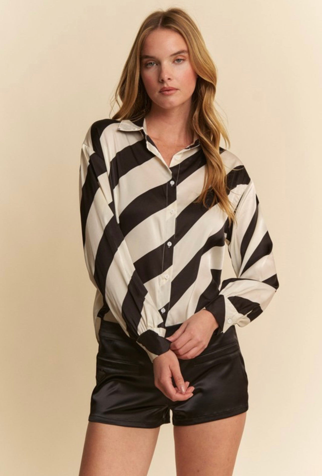Stripped Button-Up