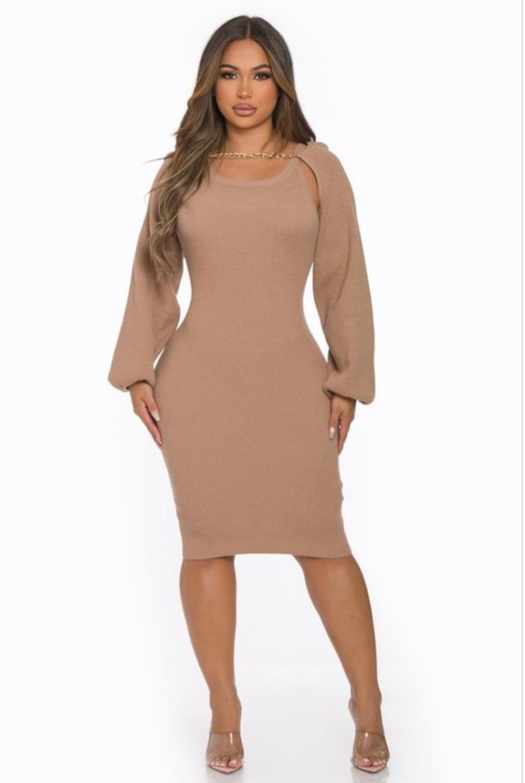 Chain Sweater Dress