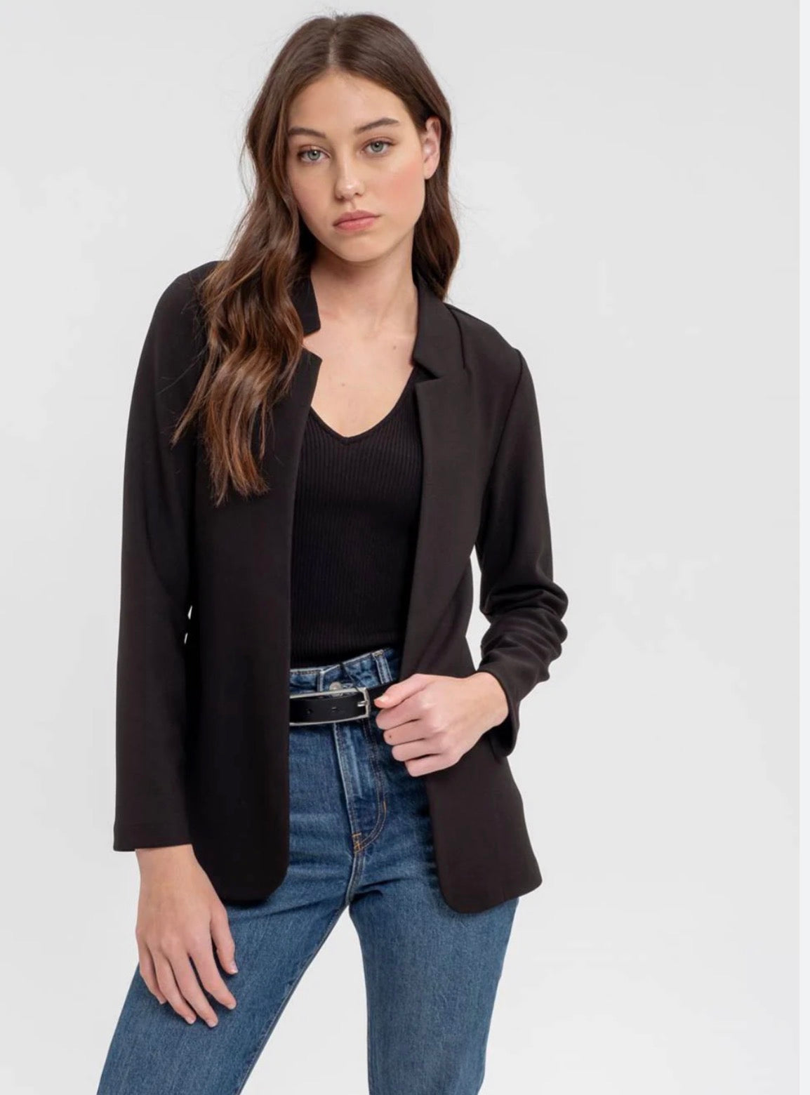 Open Collar Blazer