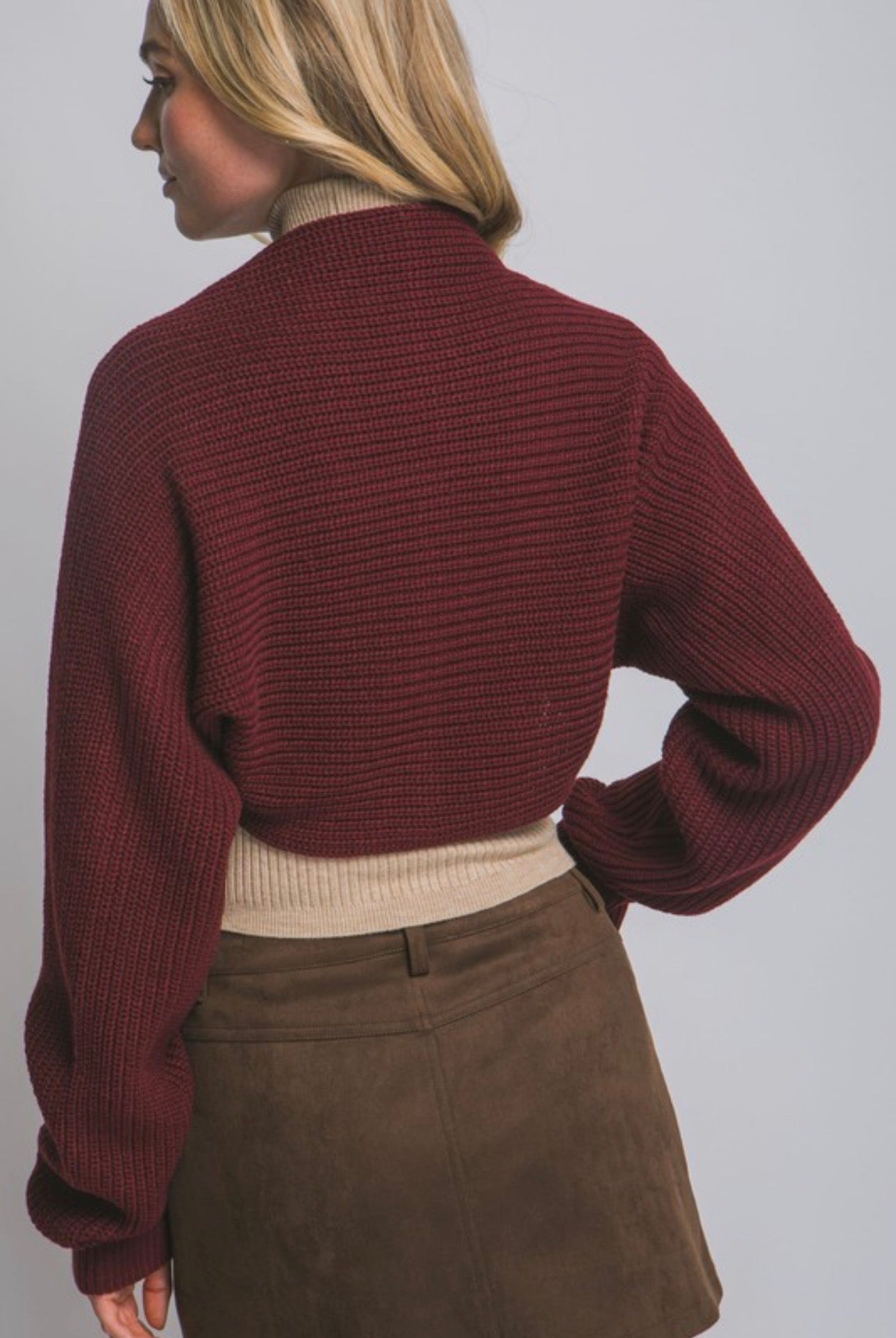 Knitted Bolero Shrug Sweater