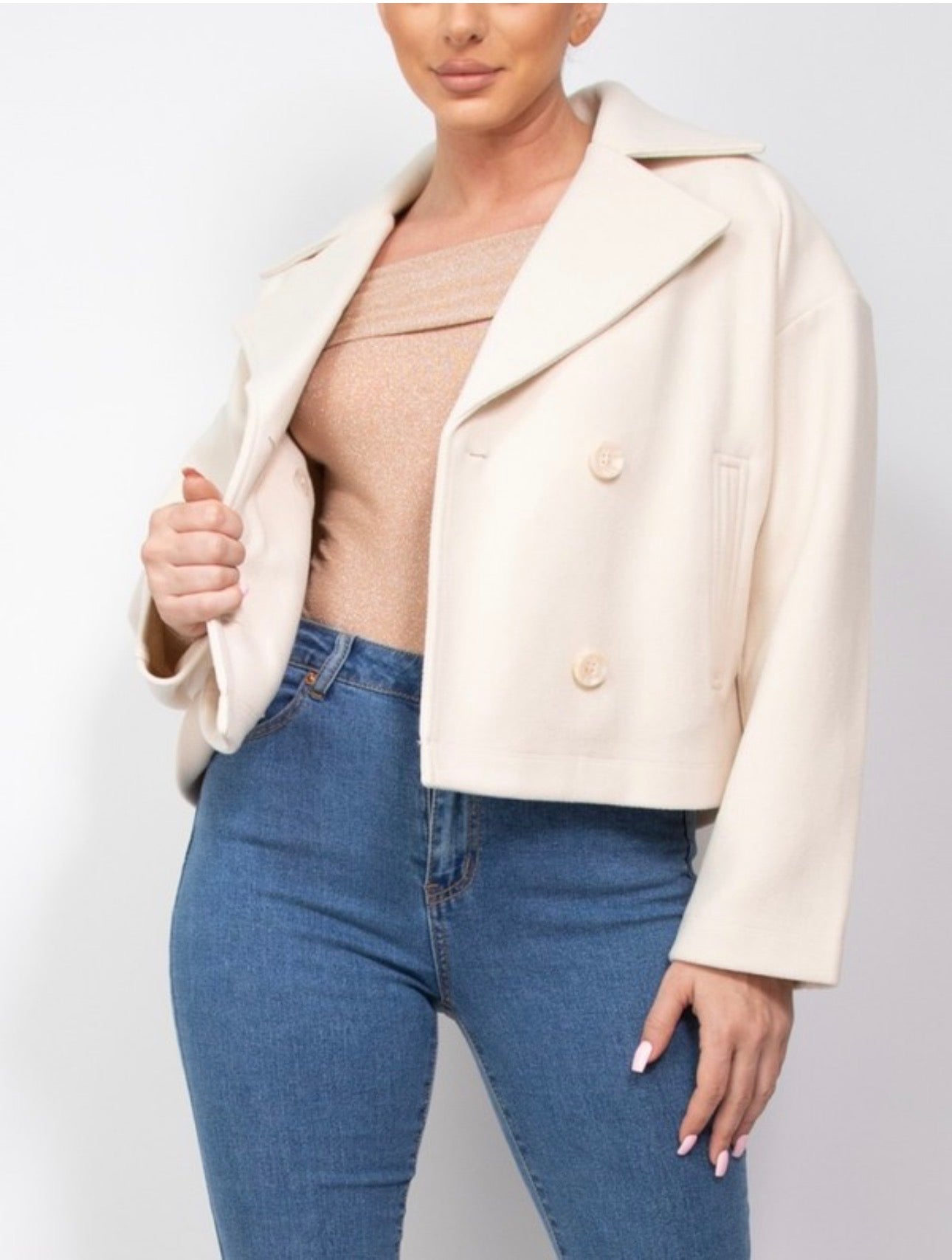 Crop Peacoat